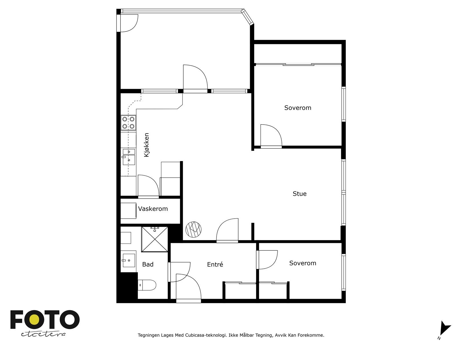 Veiledende plantegning - Ikke målbar Galleribilde