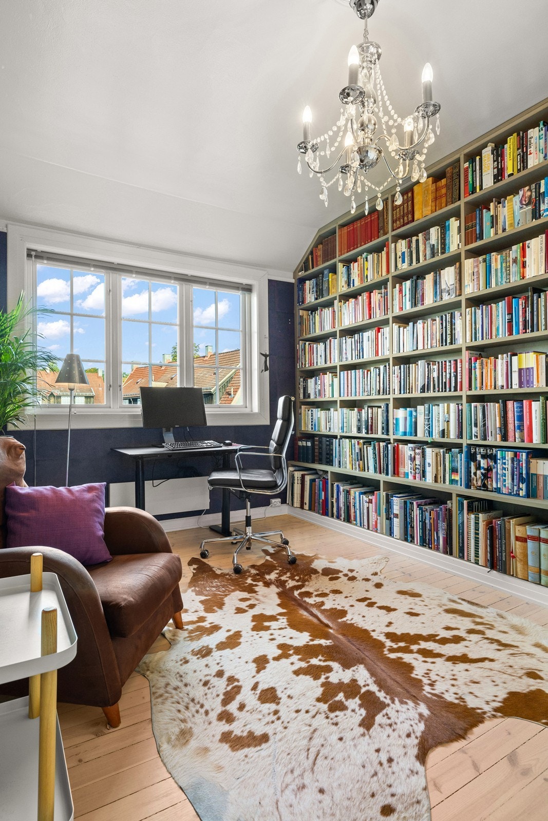 Plassbygd bokhylle av snekker Galleribilde