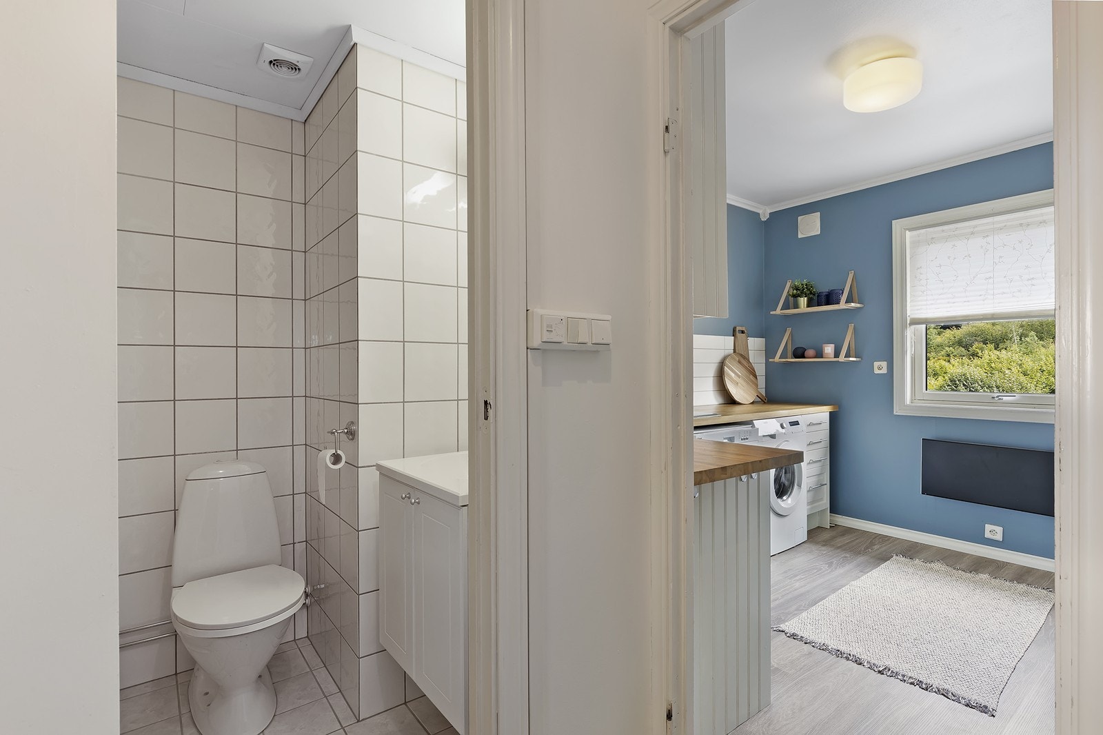 Flisbelagt bad er renovert i regi av borettslaget. Galleribilde