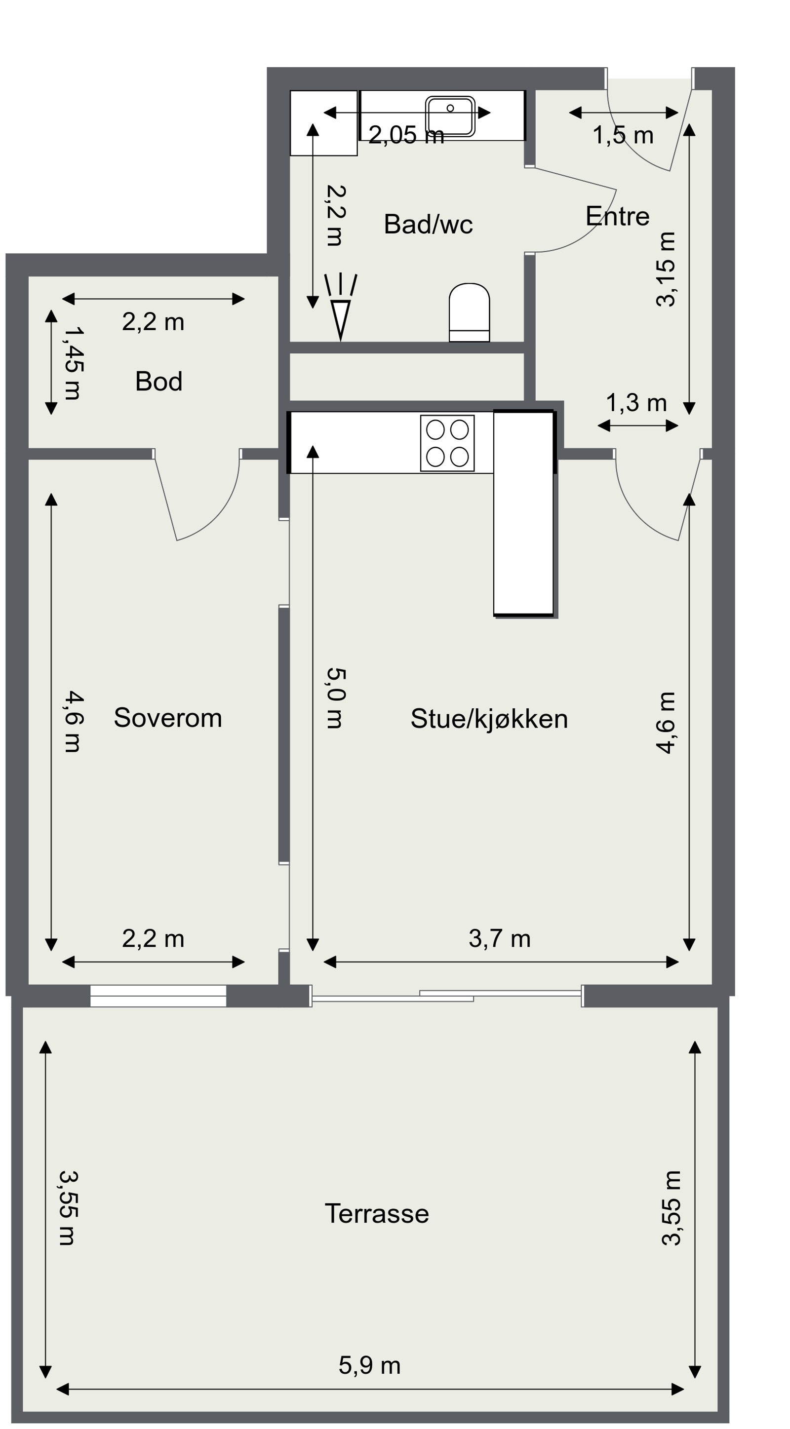 Plantegning Galleribilde