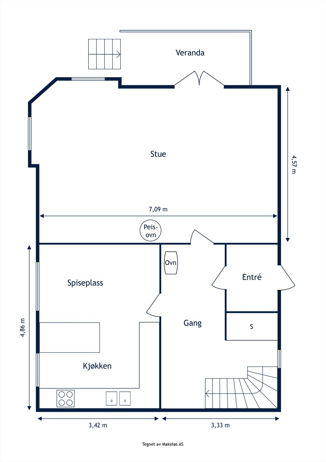 Tiurveien 2 - 1. etasje - 2D Floor Plan.jpg Galleribilde