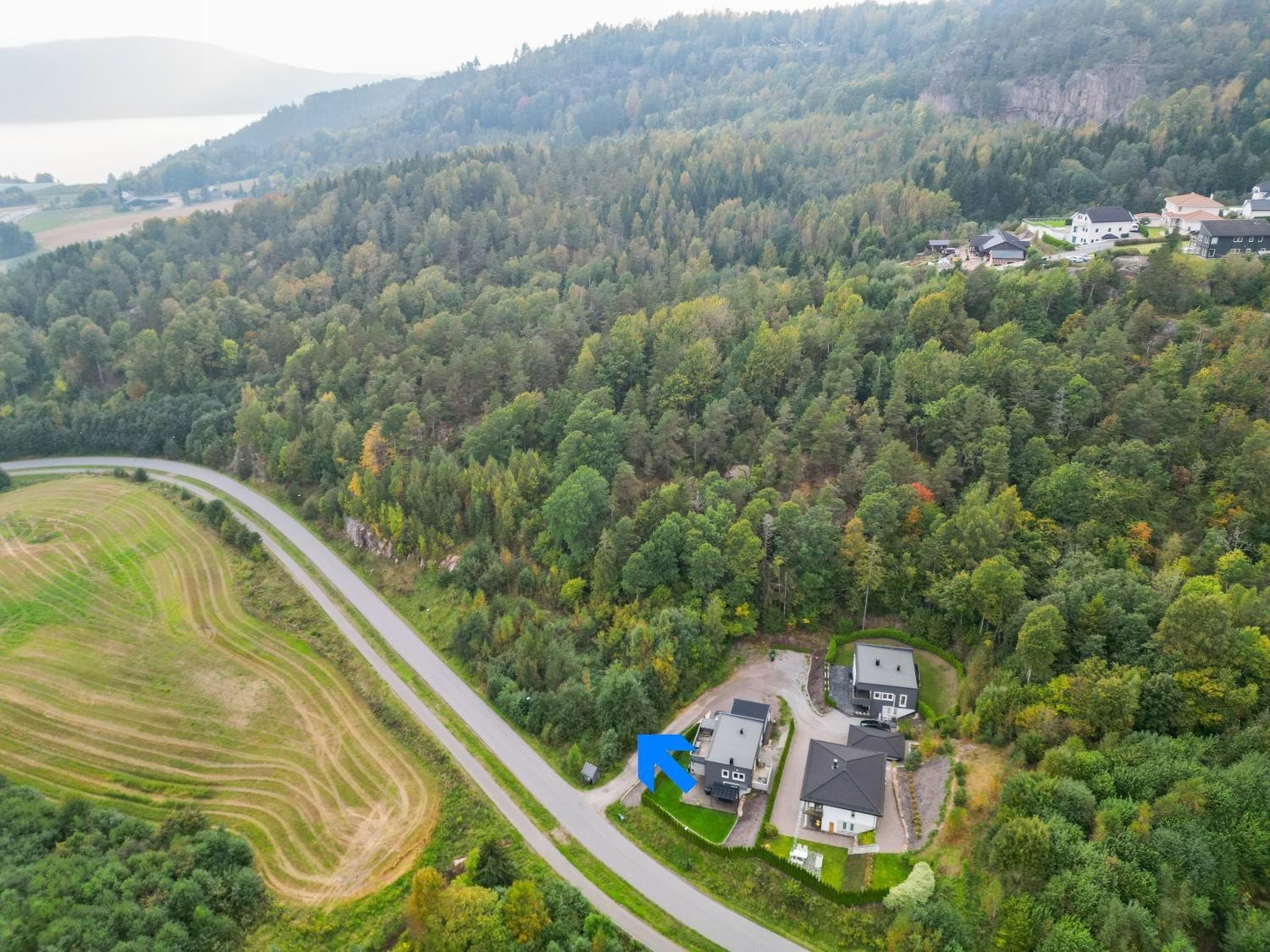 Oversiktsbilde over tomta Galleribilde