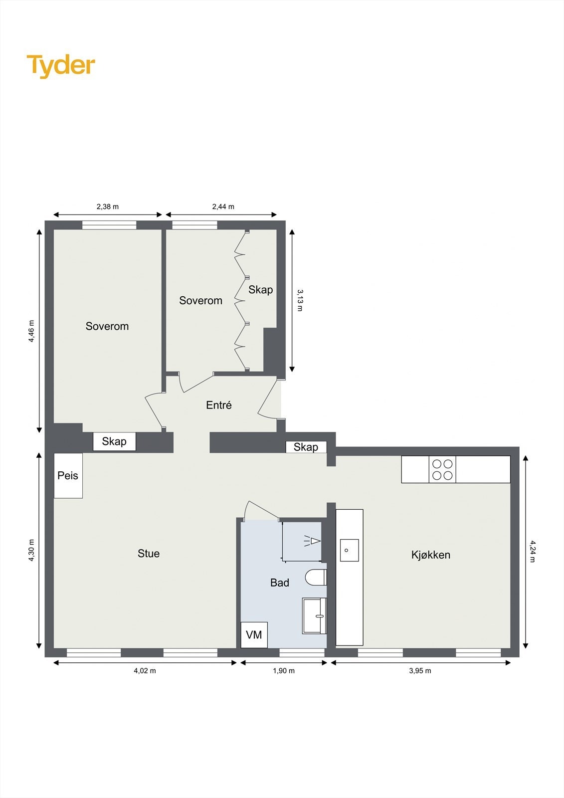 Plantegning Galleribilde