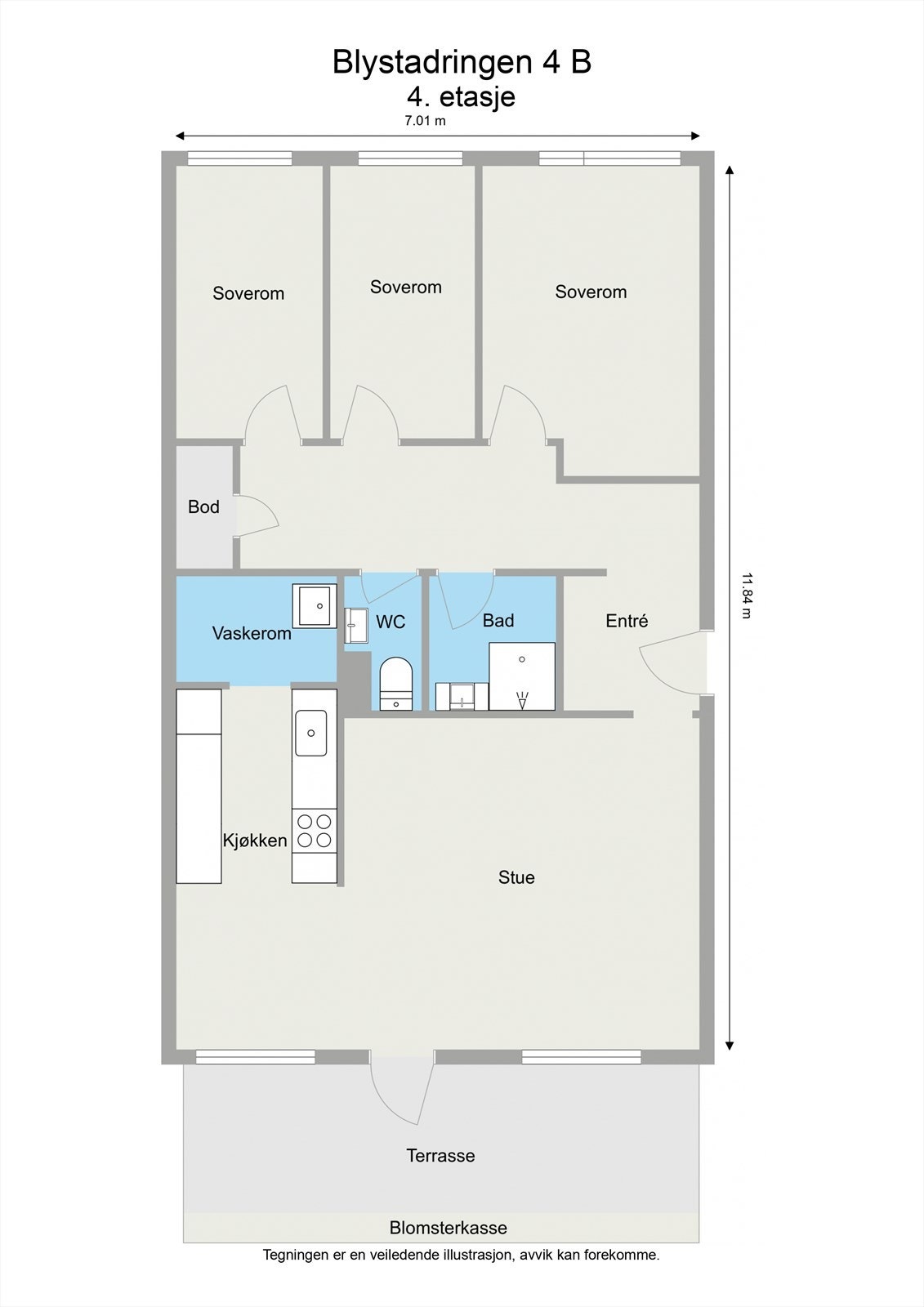 Planskisse Galleribilde