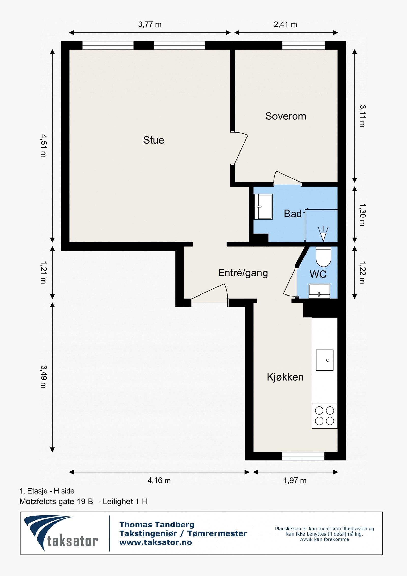 Planskisse H0102 Galleribilde