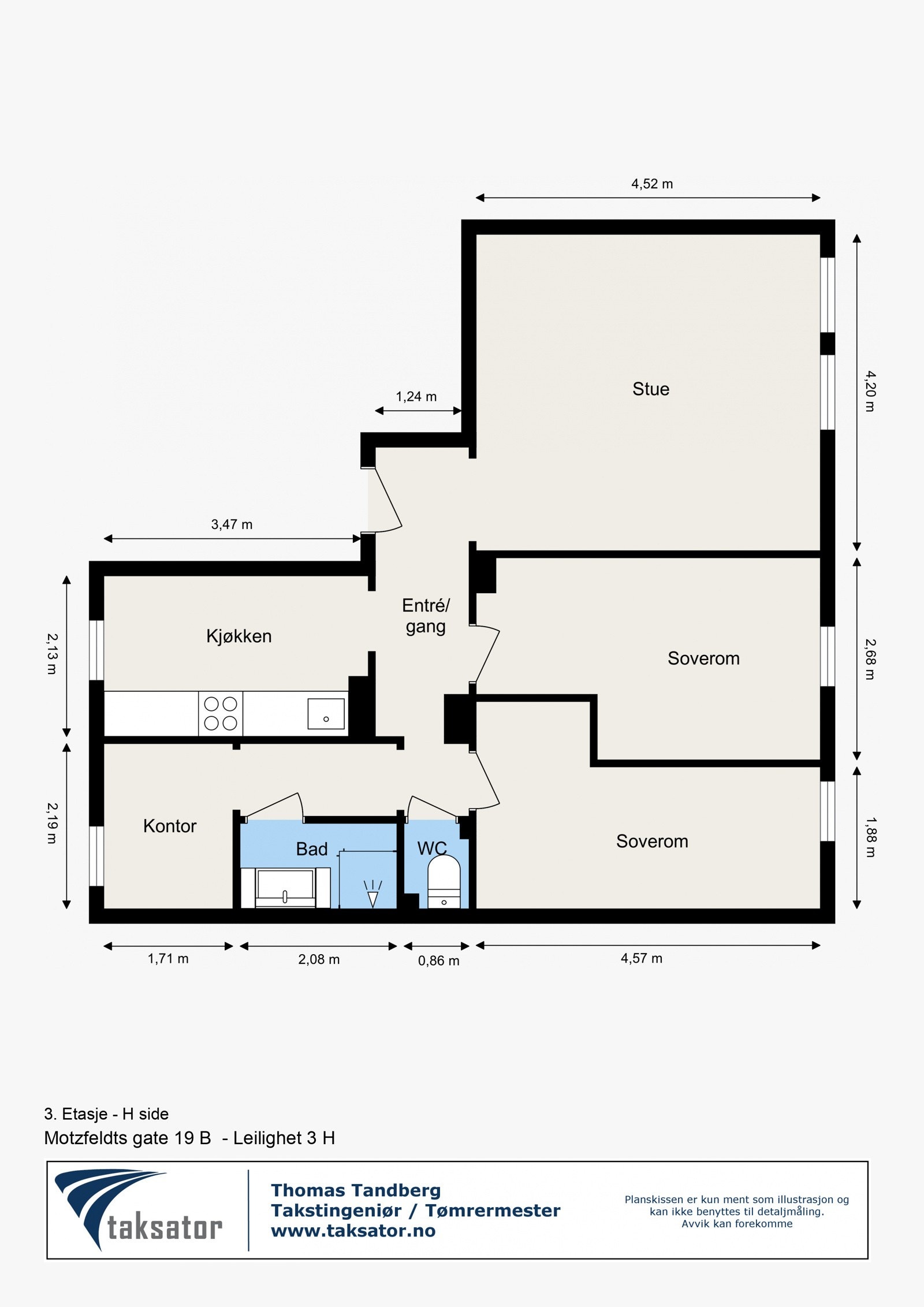 Planskisse H0302 Galleribilde