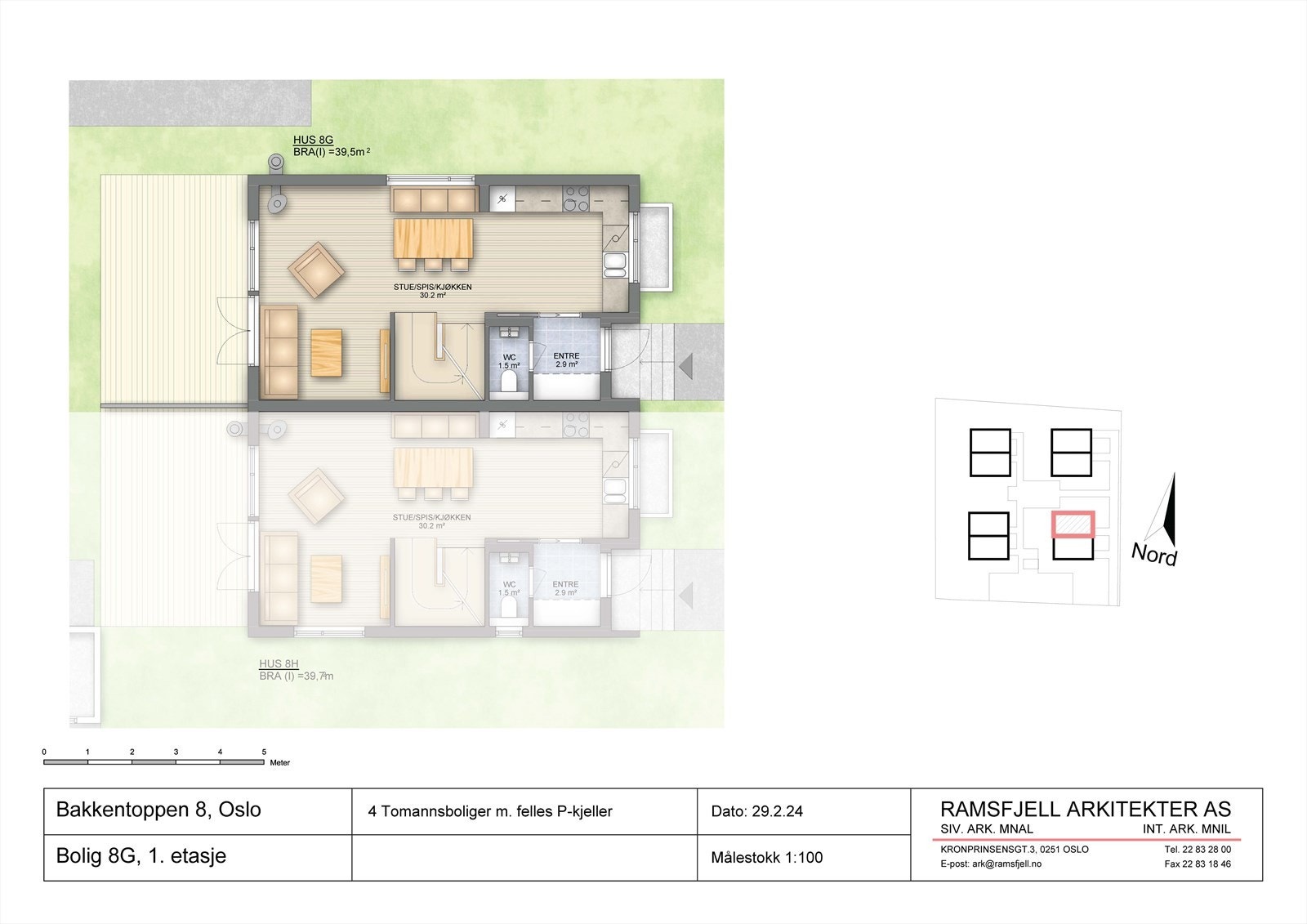 Plantegning plan 1 Galleribilde