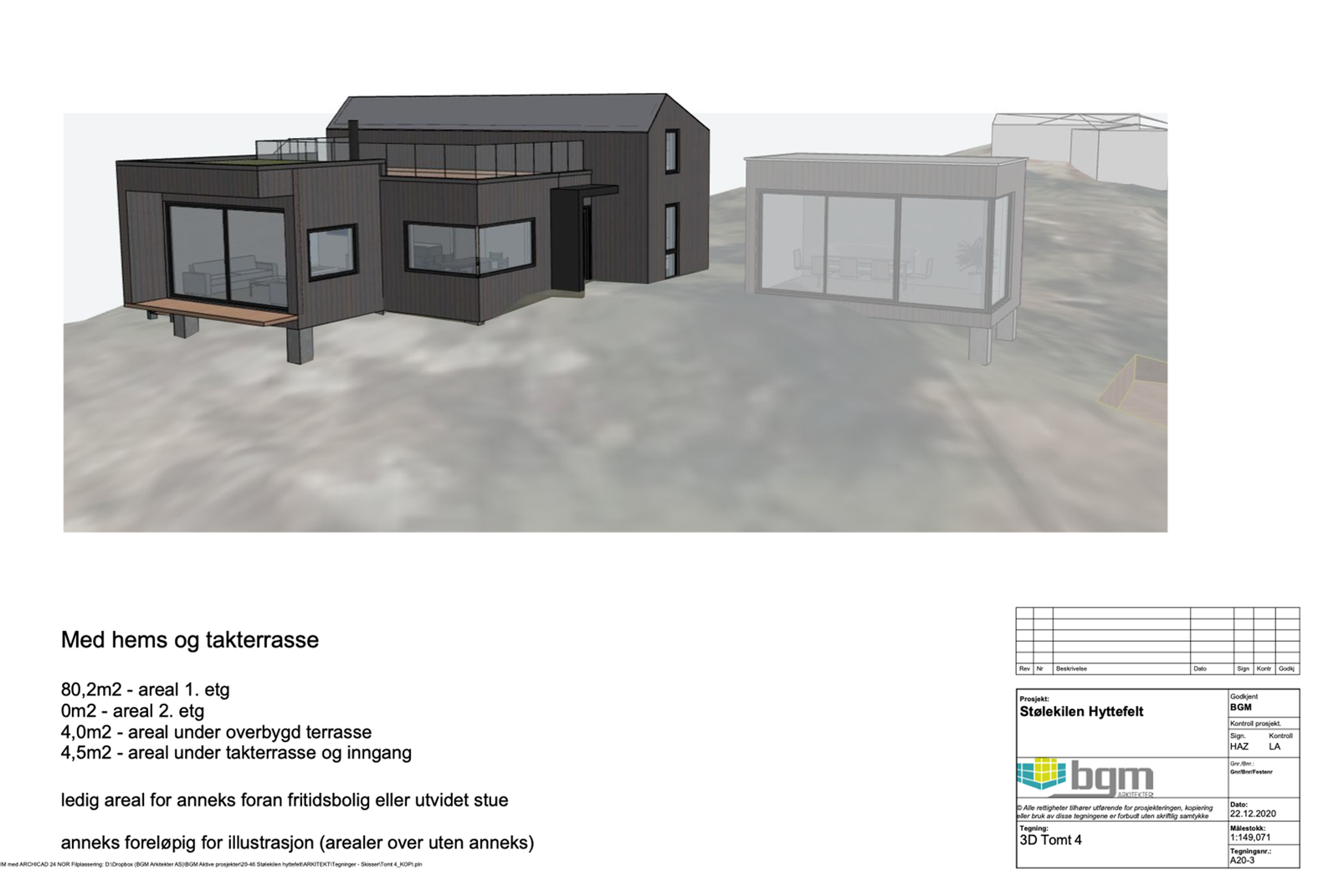 Forslag til bebyggelse innenfor reguleringsplanens bestemmelser Galleribilde
