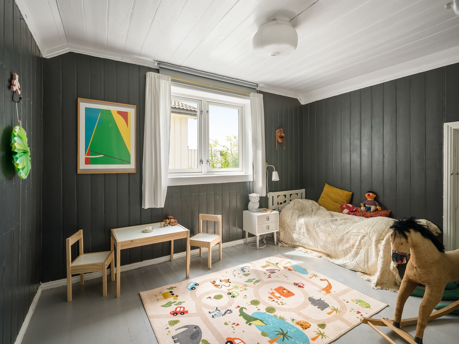 Store soverom gir barna stor plass til lek og opphold i egne omgivelser. Galleribilde
