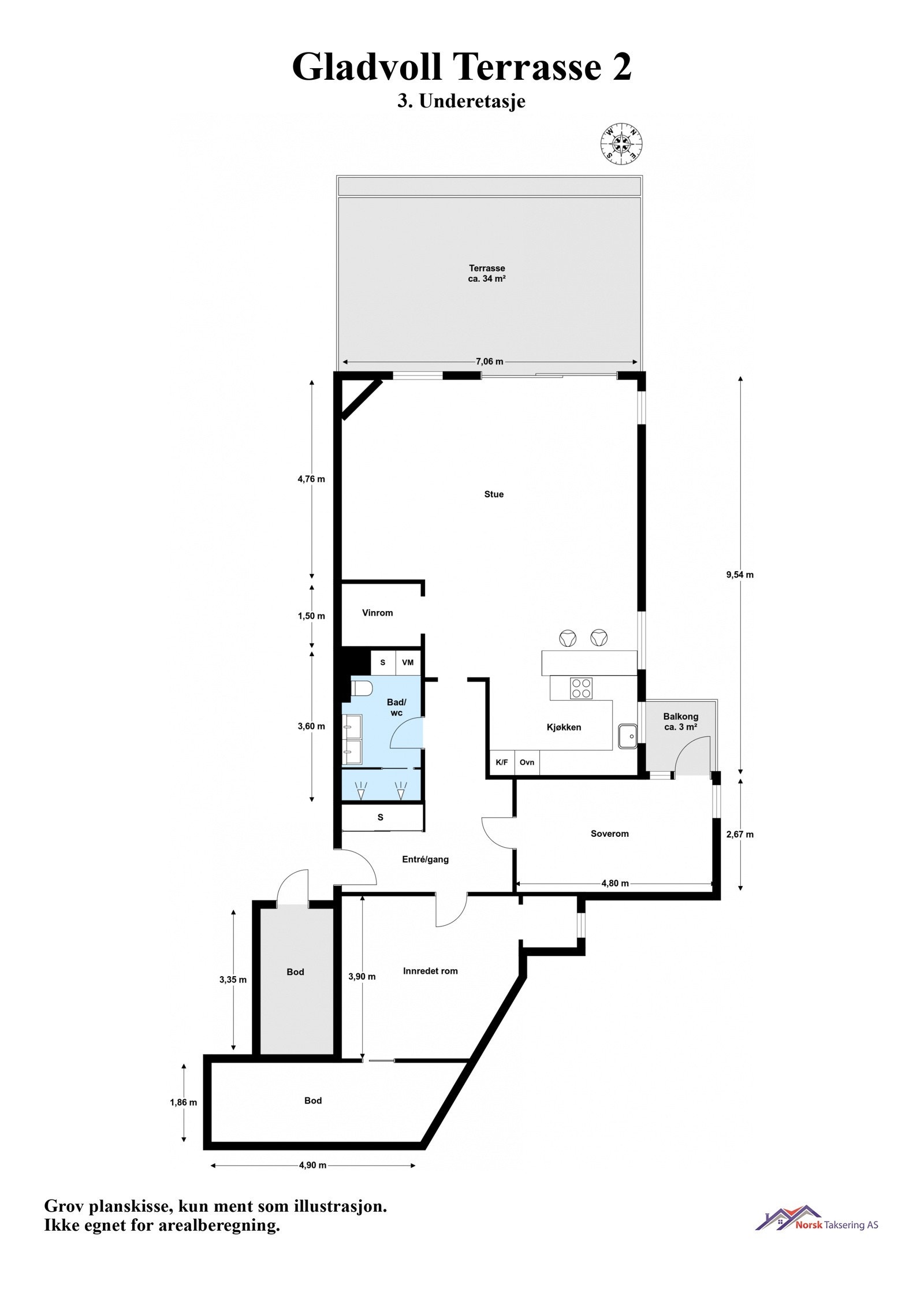 Planskisse Galleribilde