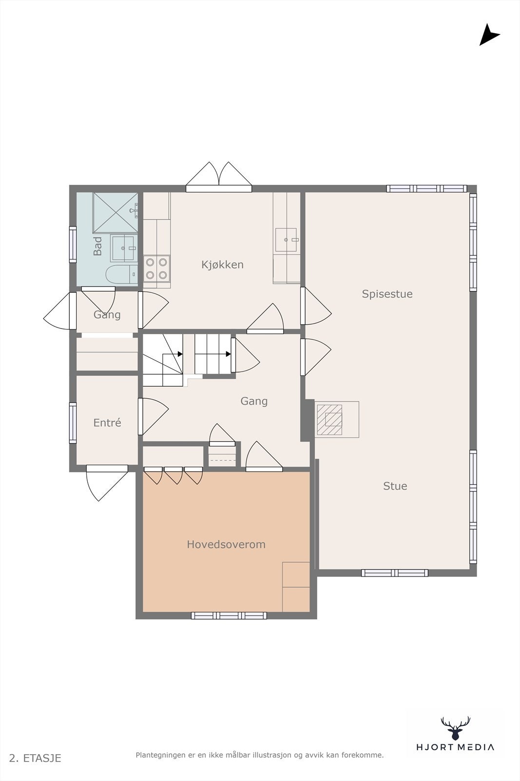 Plantegning Galleribilde