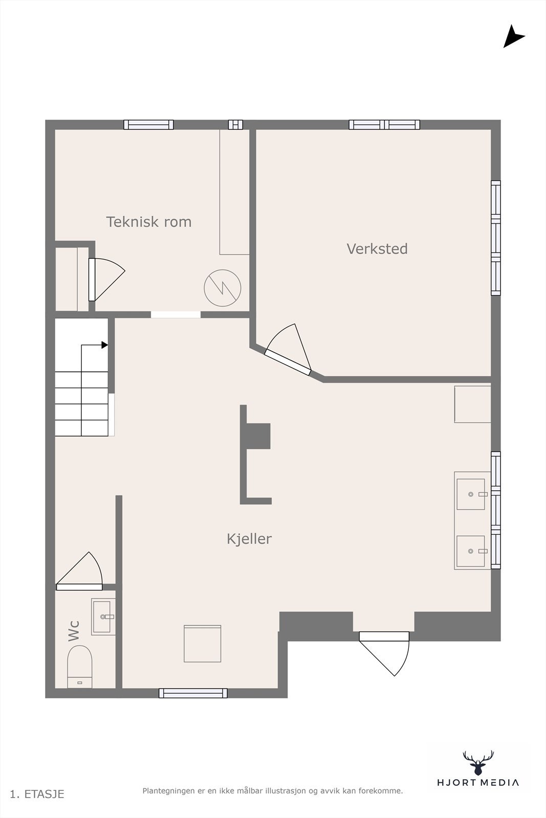 Plantegning Galleribilde