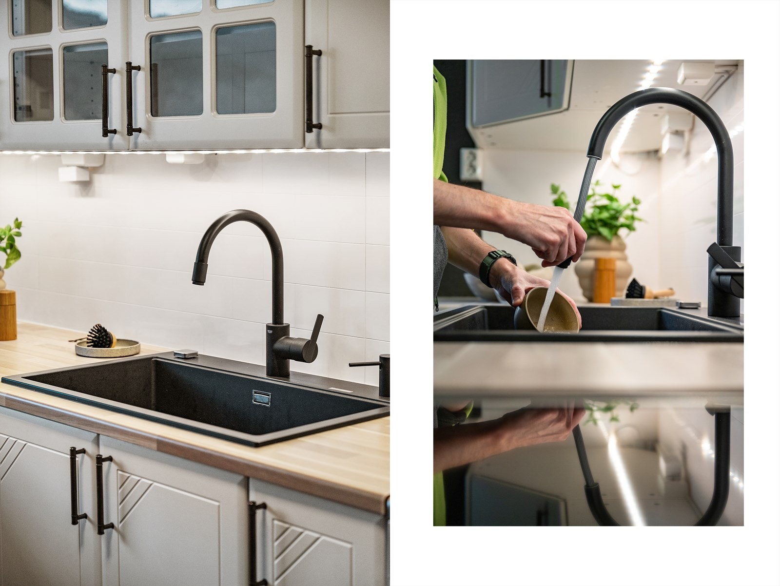 - Merk uttrekkbar kran - svært praktisk - Galleribilde