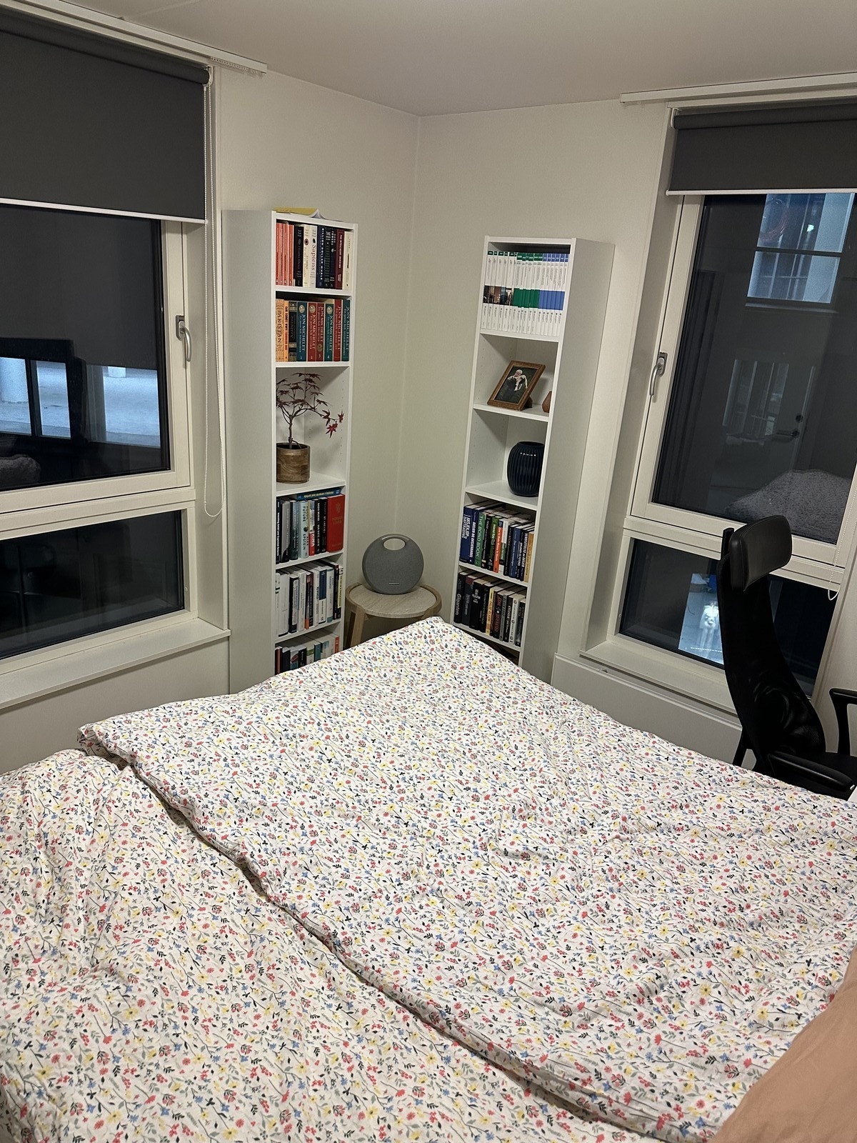 Det er to garderobeskap på motsattside som følger med leiligheten. Galleribilde