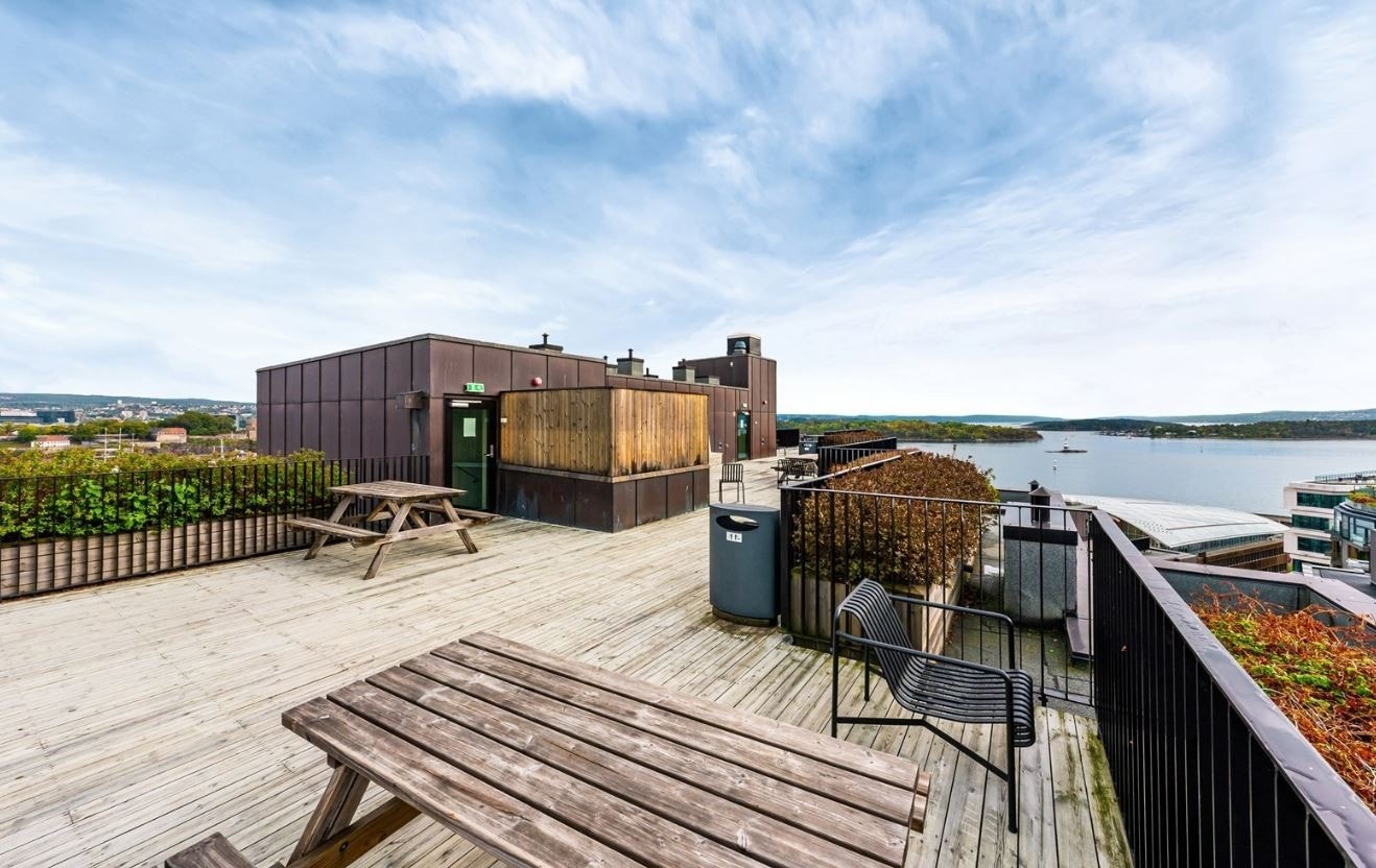 Tilgang til felles takterrasse. Galleribilde