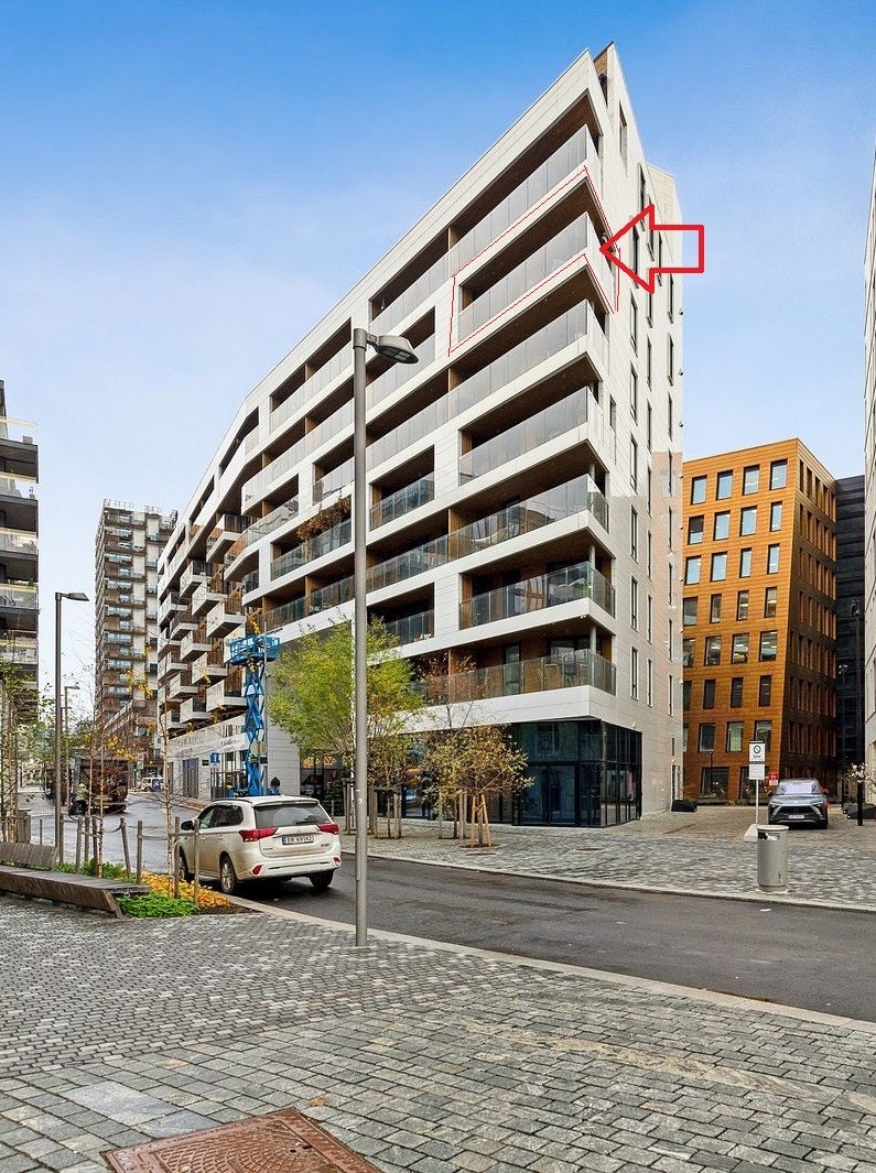 Leiligheten ligger på 7 etasje og har flott utsikt - Galleribilde