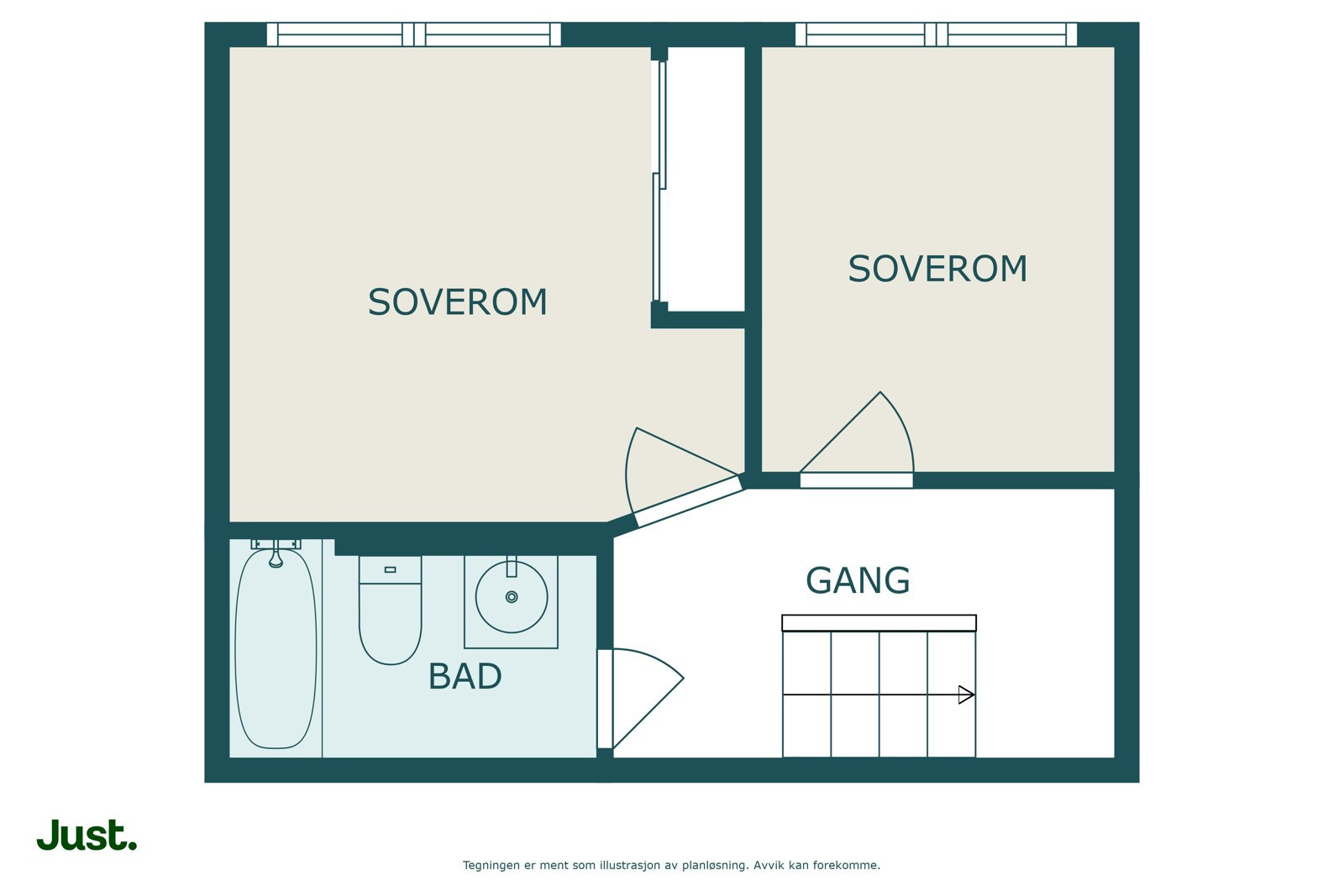 Planskisse nedre plan (2. etasje)