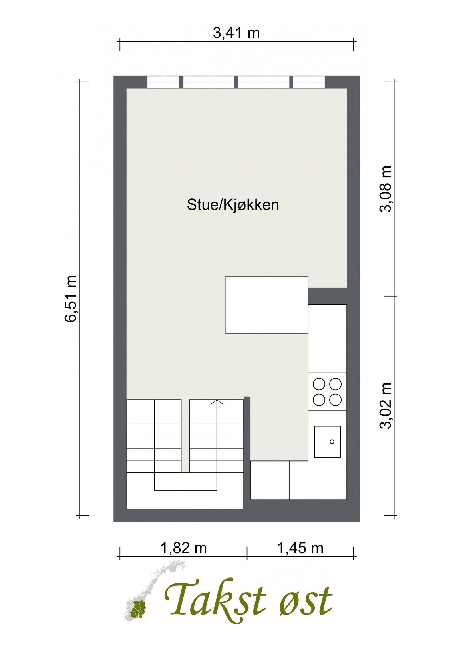 Plantegning av boligens 2. etasje. Galleribilde