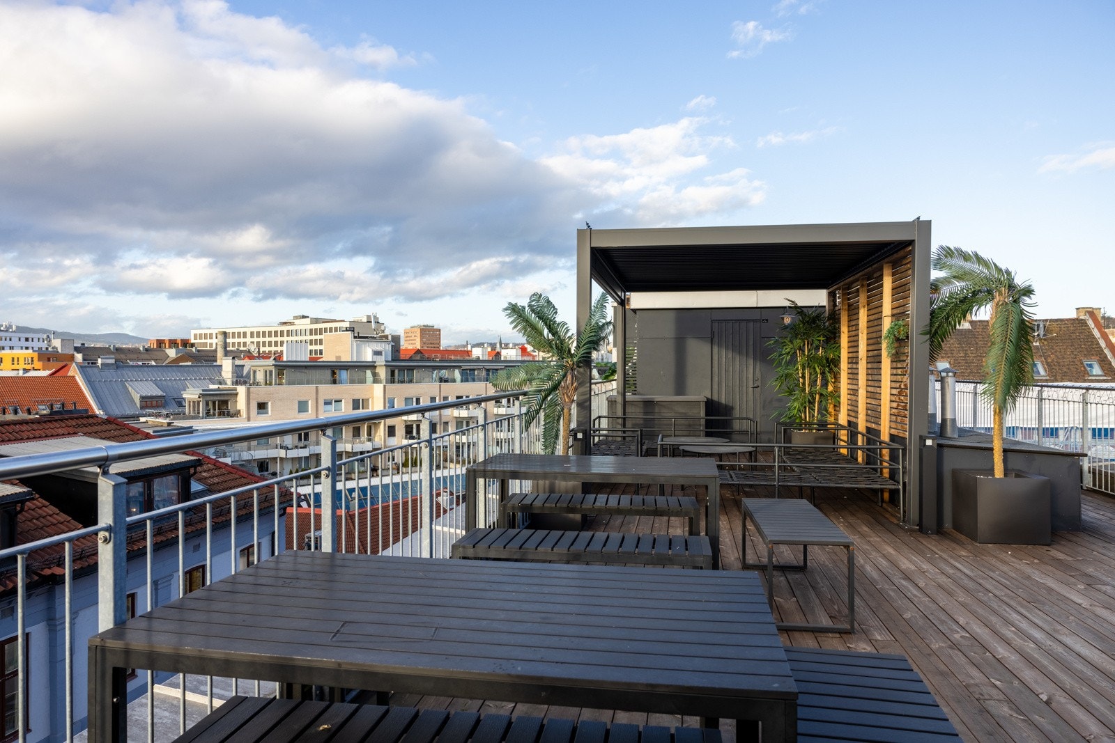 Felles takterrasse. Galleribilde