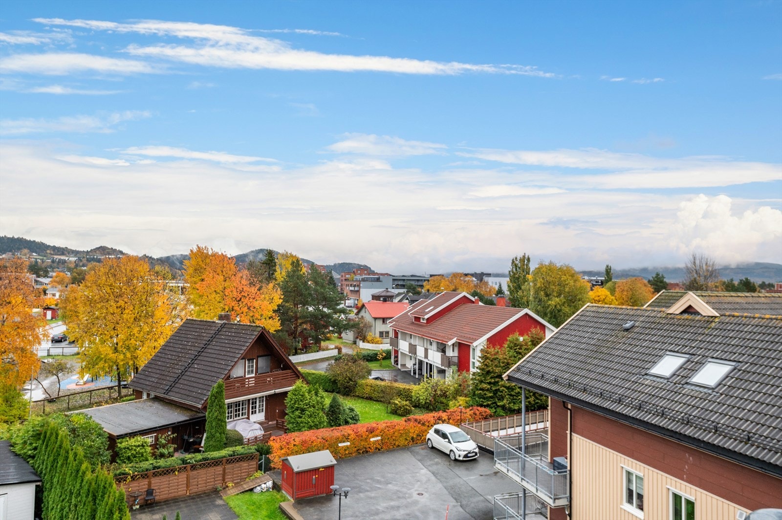 Utsikt fra takterrassen Galleribilde