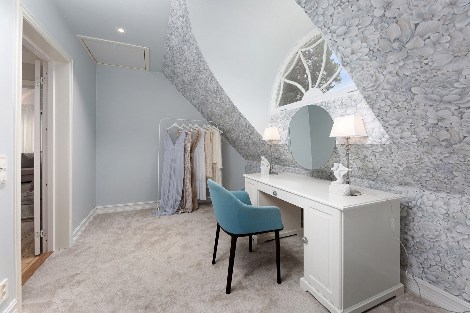 Soverom fire blir i dag brukt som et kontor. Galleribilde