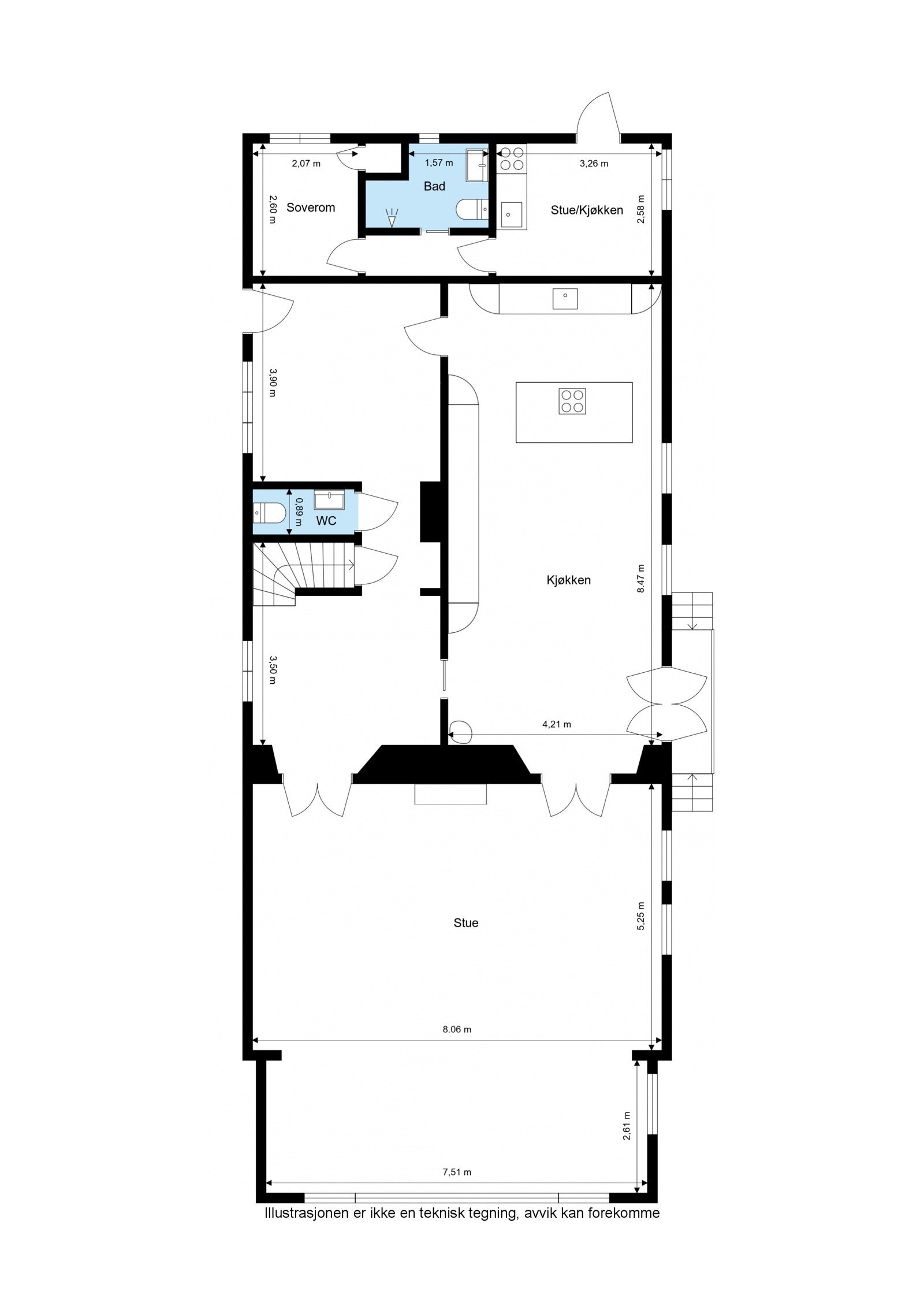 Plantegning - 1. etasje Galleribilde