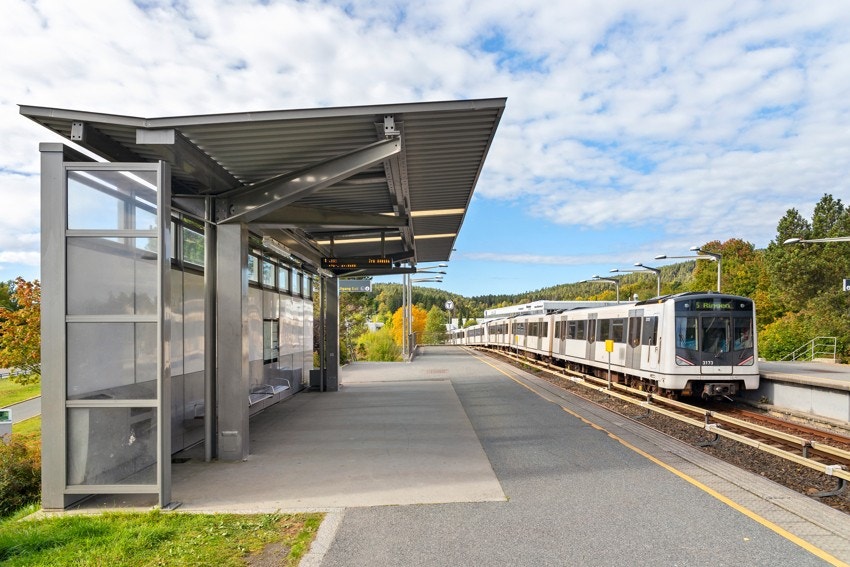 Kort vei til Rødtvet t-banestasjon Galleribilde