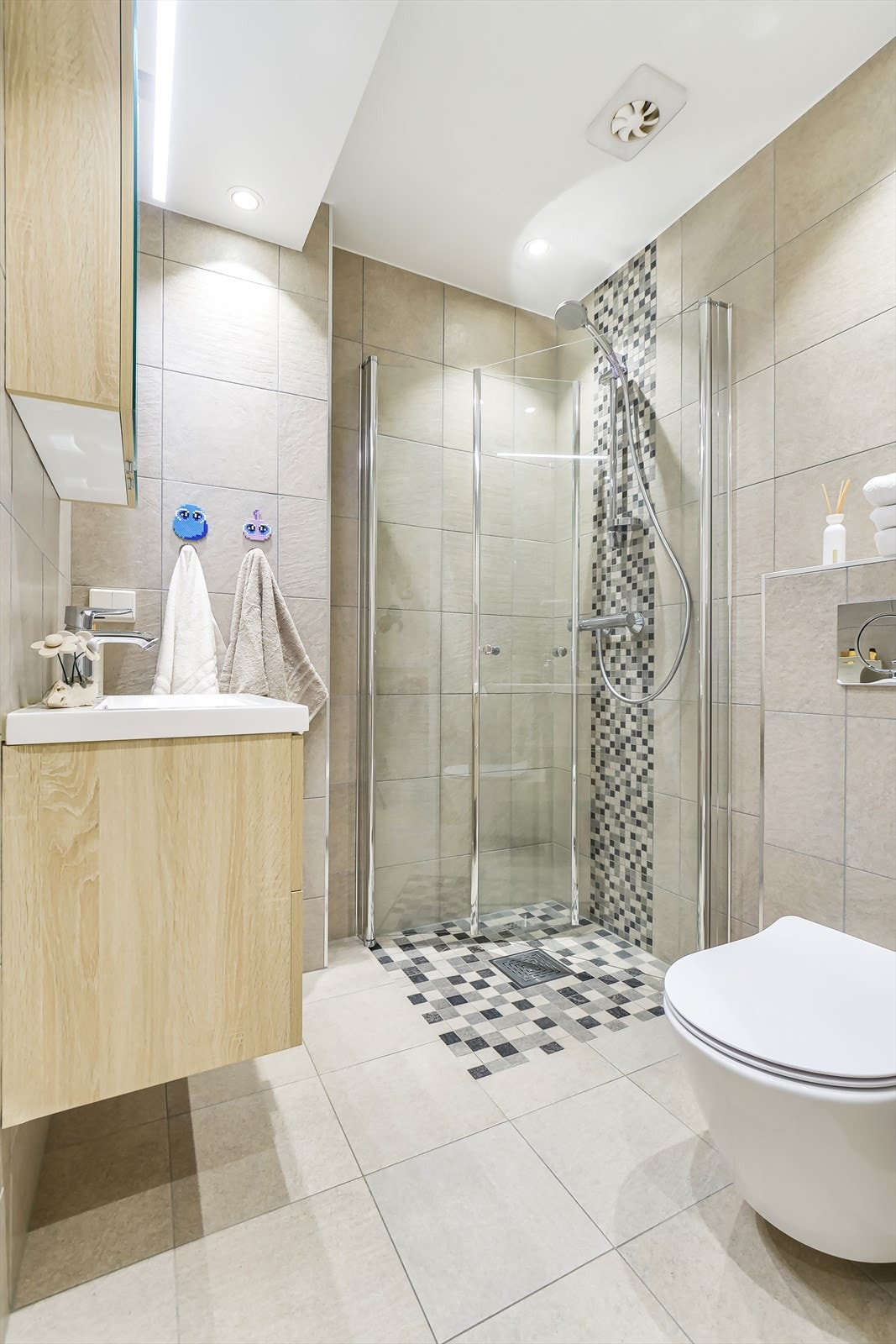 Det ble etablert et nytt bad i første etasje i forbindelse med utbygging i 2018 Galleribilde