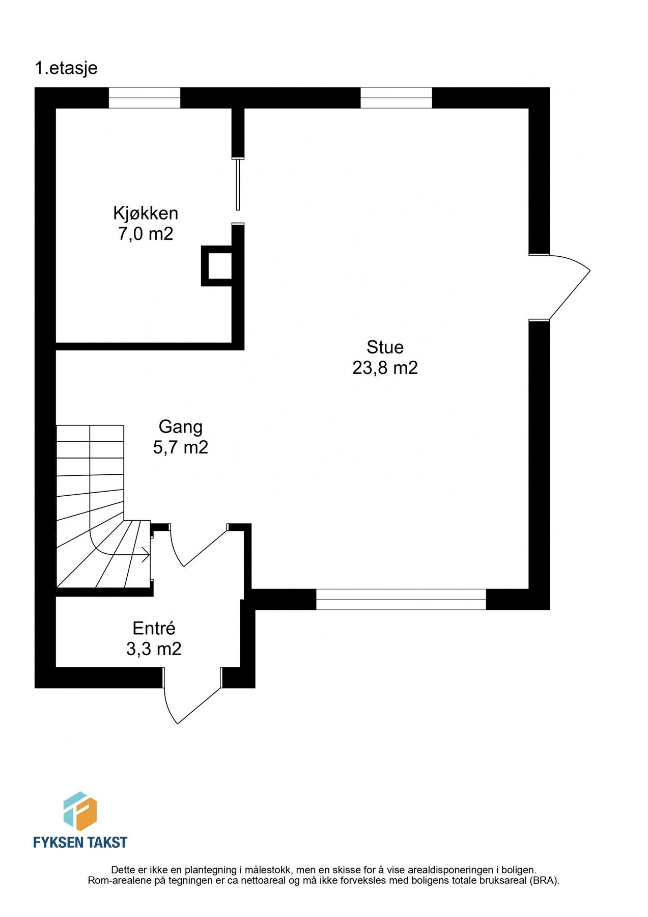 Planskisse 1. etasje Galleribilde