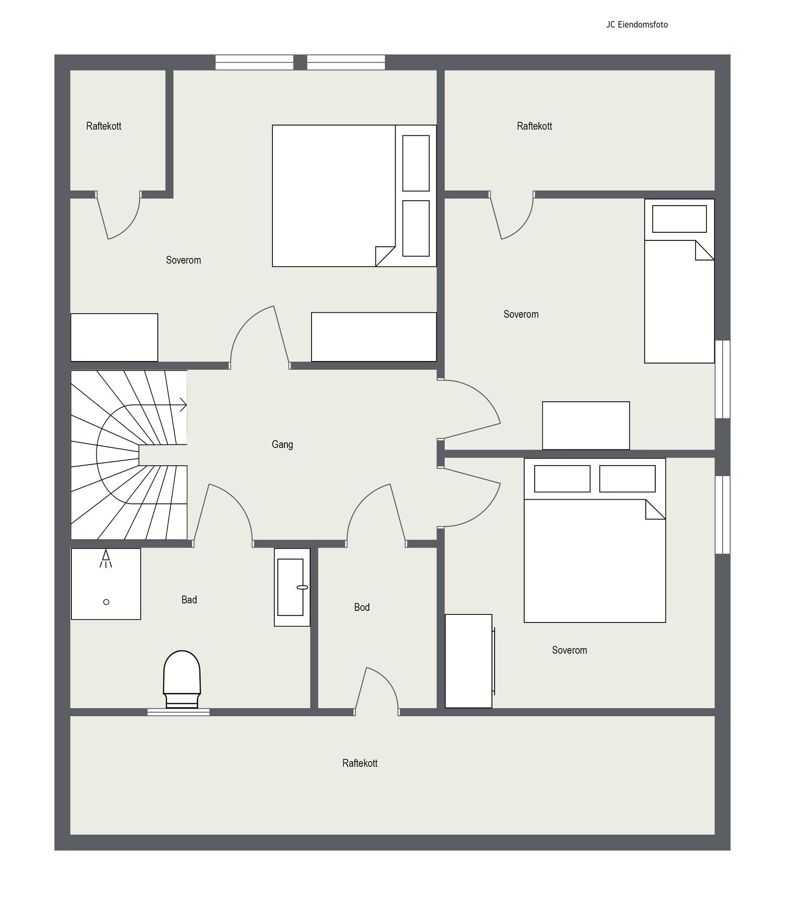 Plantegning 2. etasje. Galleribilde