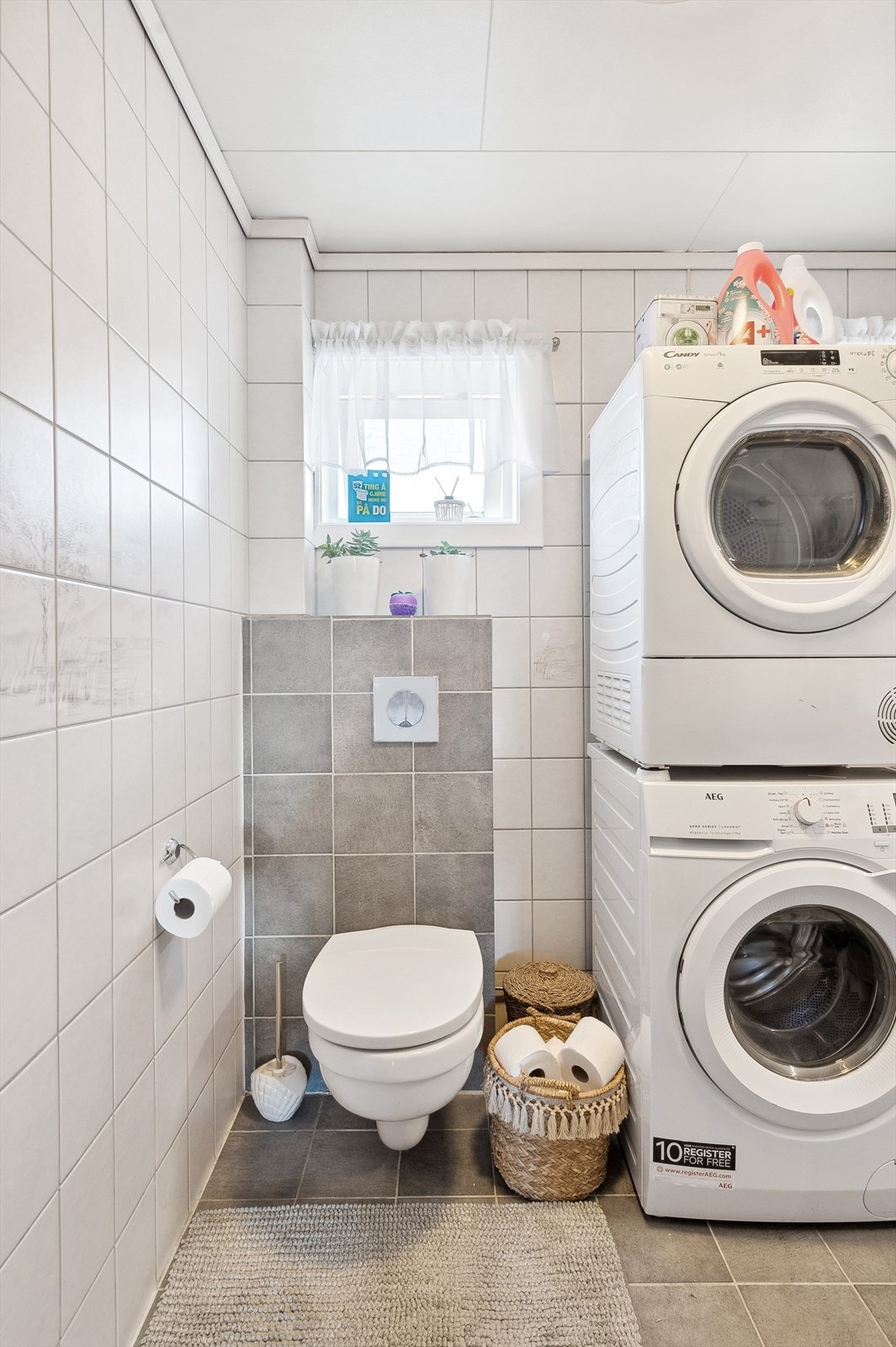 Opplegg for vaskemaskin. Galleribilde