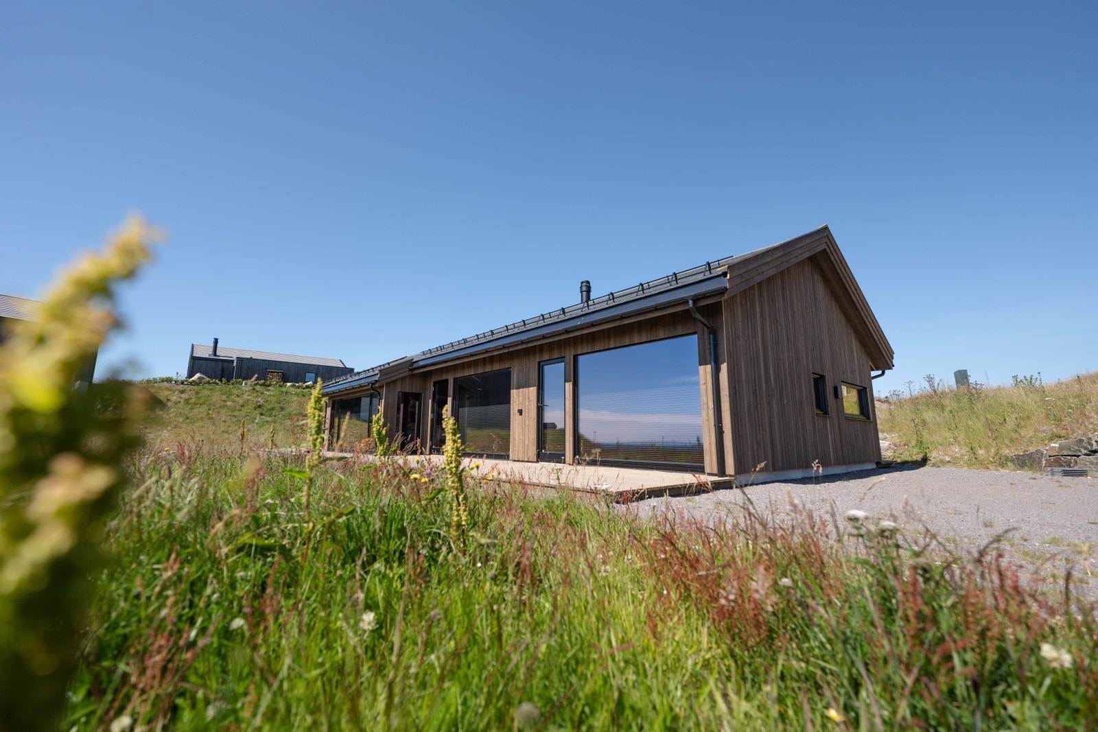 Hyttetypen Kilen er veldig lik denne hytten som vi har bygget for kunde, bare det er litt mindre Galleribilde