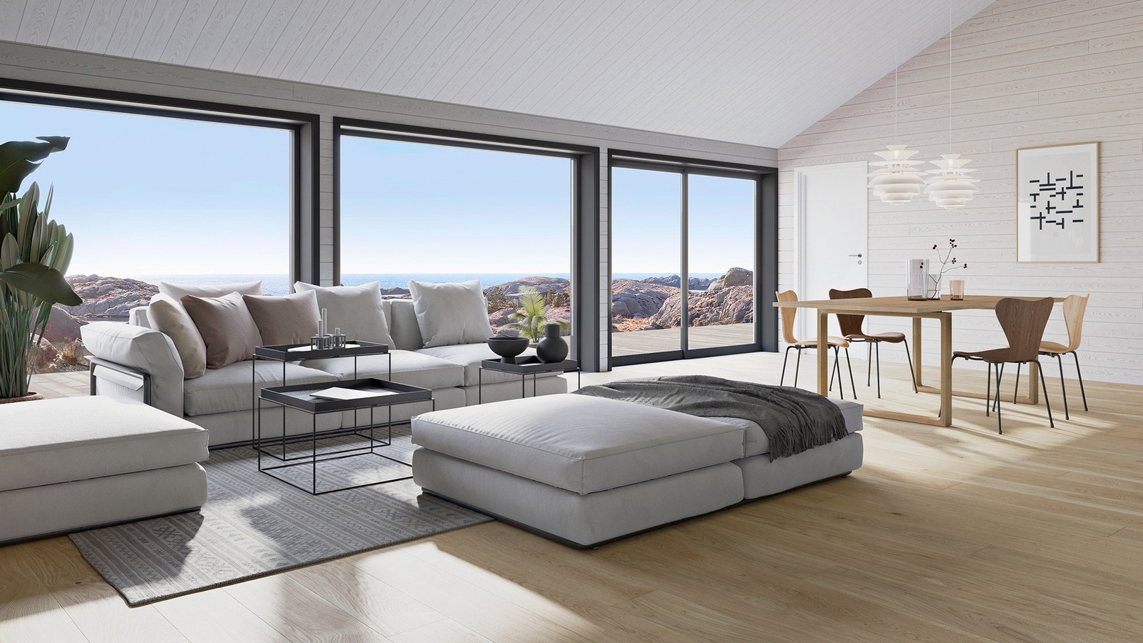 Illustrasjon interiør Galleribilde