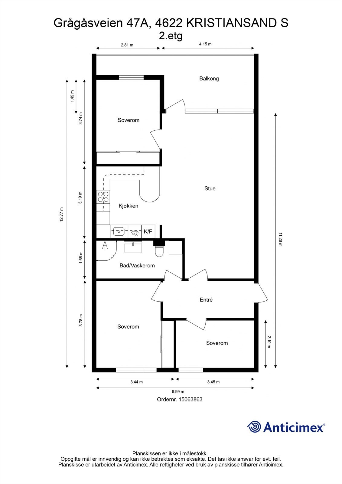 Plantegning Galleribilde