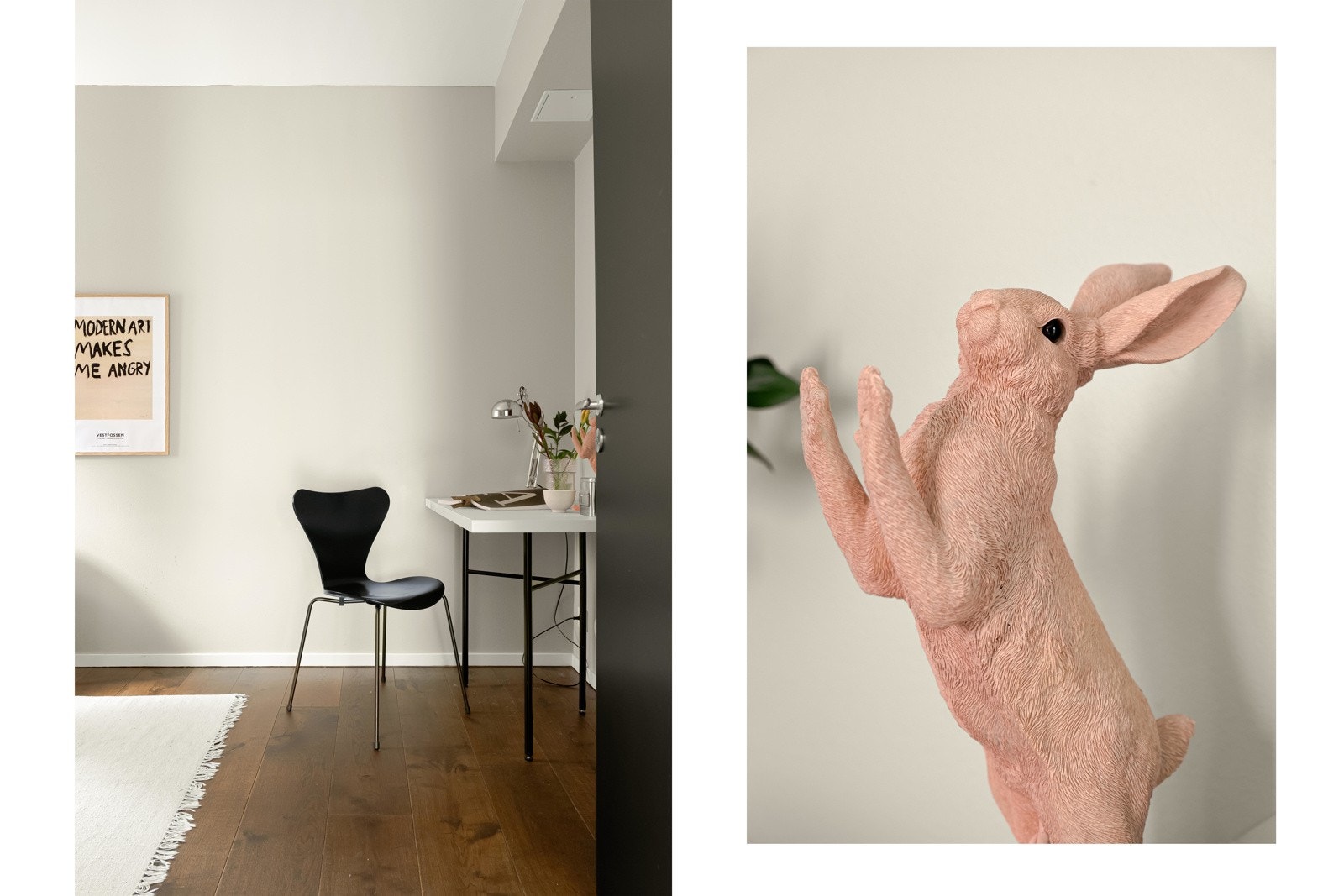 Harepus applauderer. Galleribilde