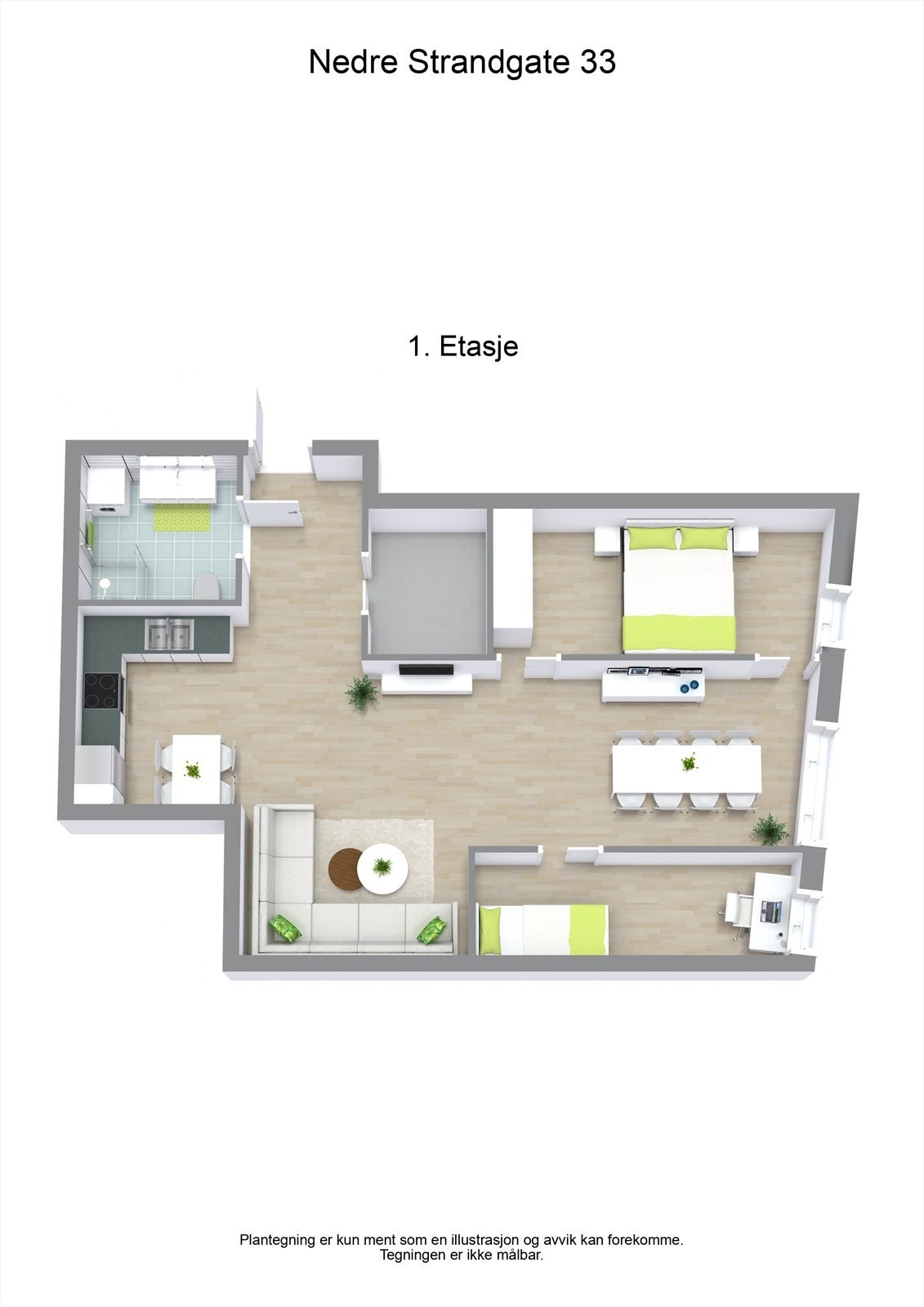 3 D plantegning Galleribilde
