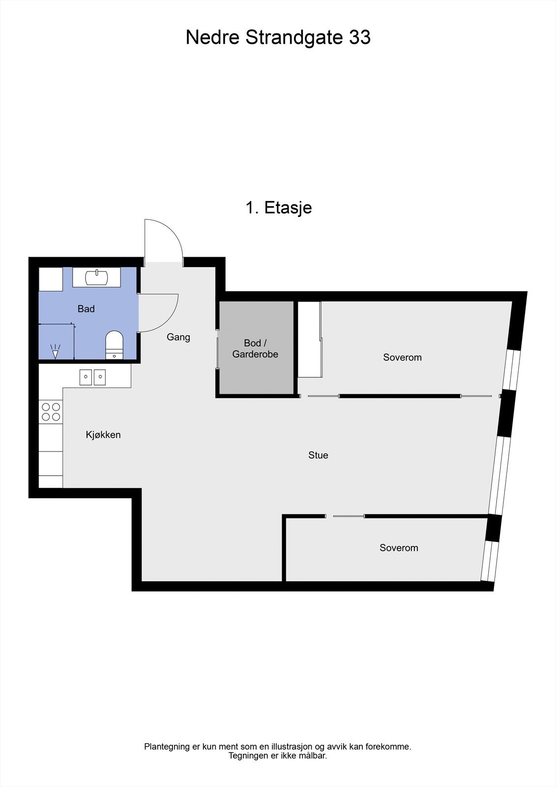 2 D plantegning Galleribilde