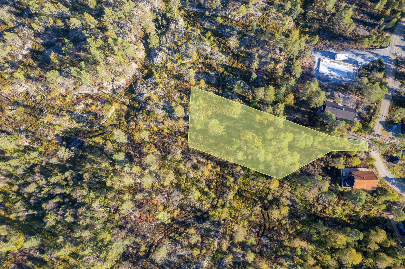 Soltoppen 13 - Illustrasjon av tomtegrenser Galleribilde