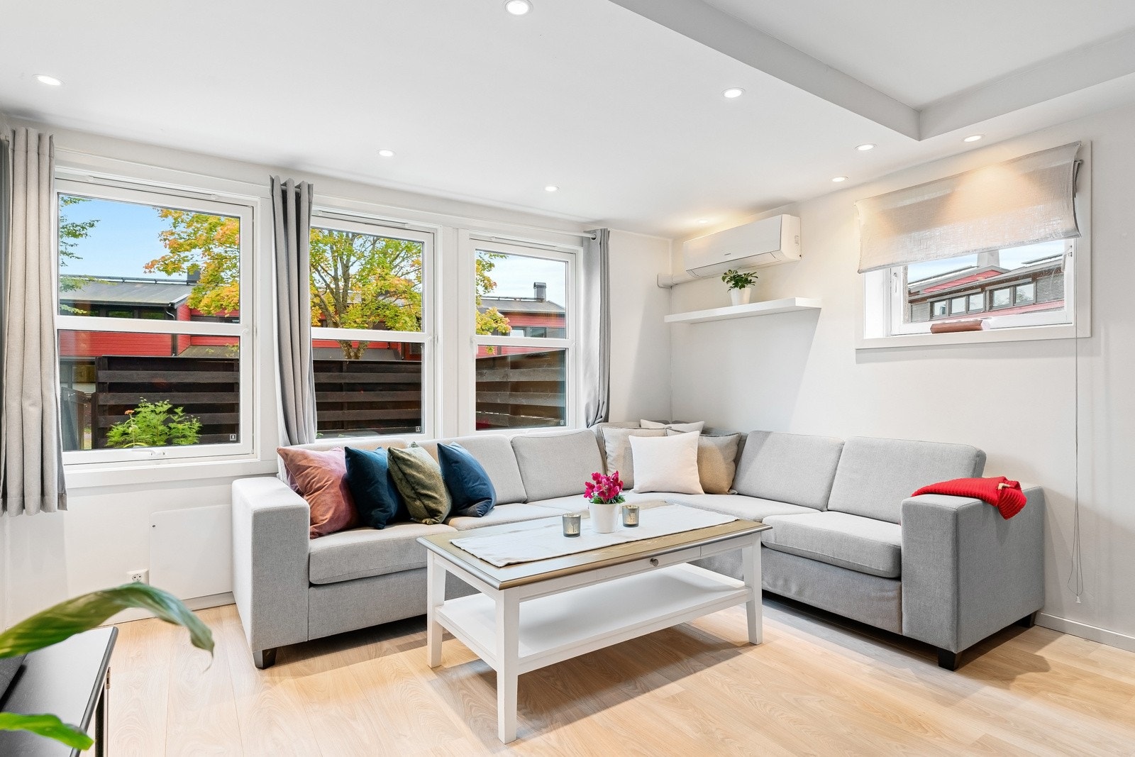 I stuen er det også montert varmepumpe Galleribilde