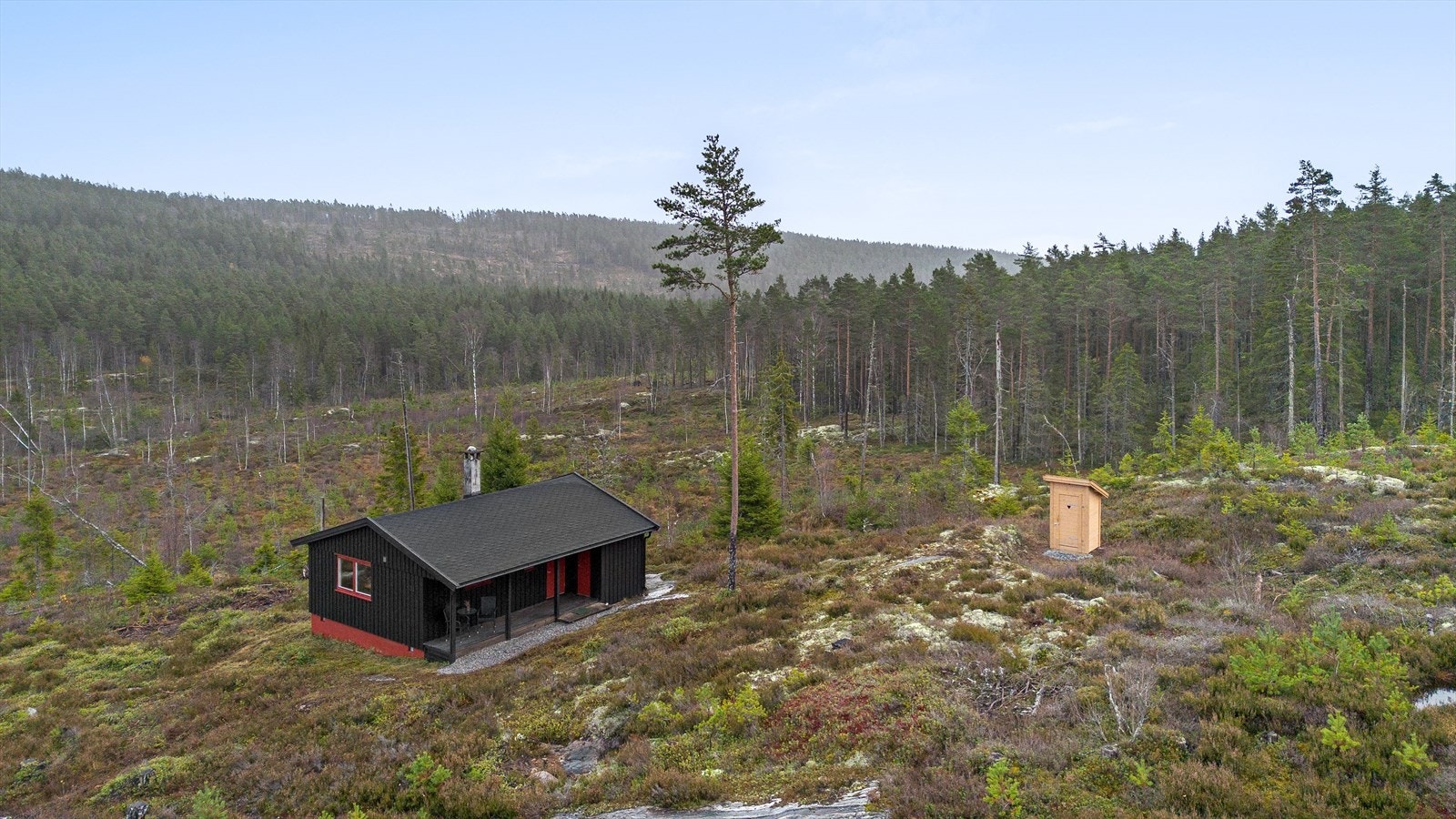 Flotte turmuligheter ligger rett utenfor hyttedøren. Galleribilde