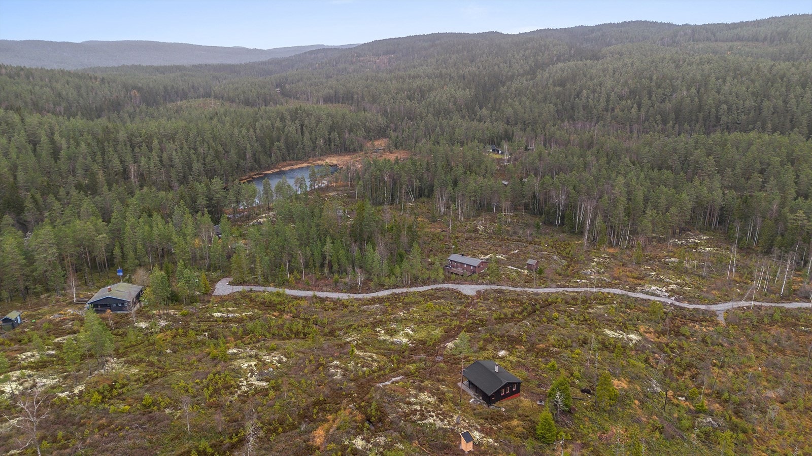 Det åpne landskapet byr på vidstrakt utsikt. Galleribilde