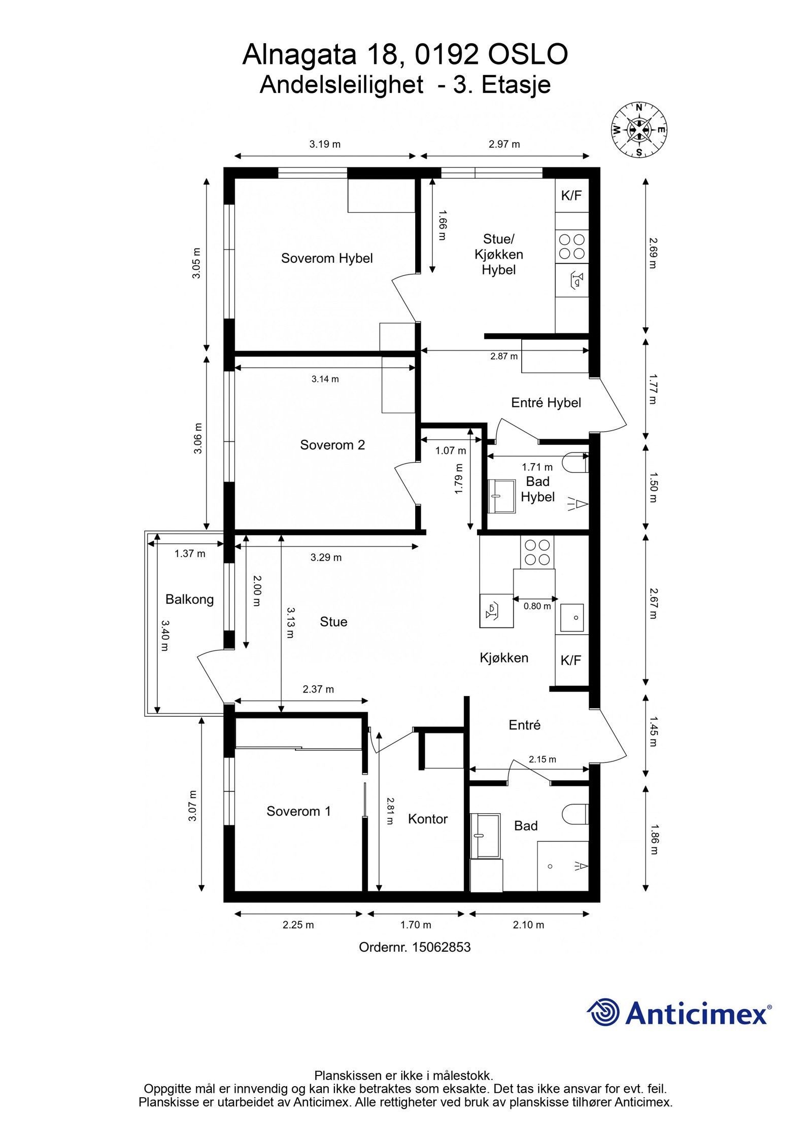 Plantegning 2D. Galleribilde