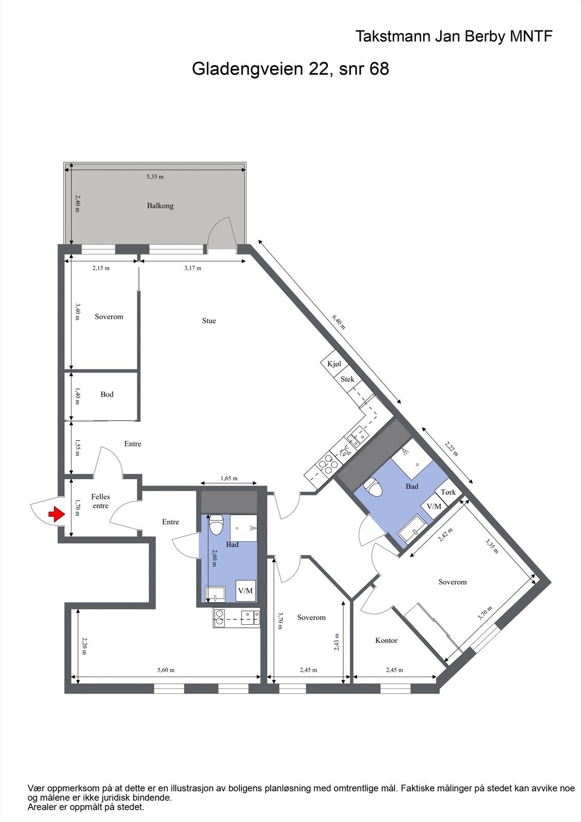 Plantegning Galleribilde