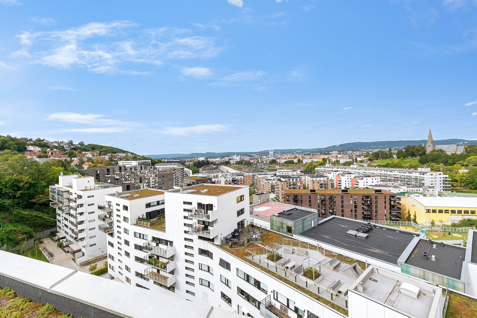 Boligen oppvarmes med vannbåren varme fra fjernvarme. Galleribilde