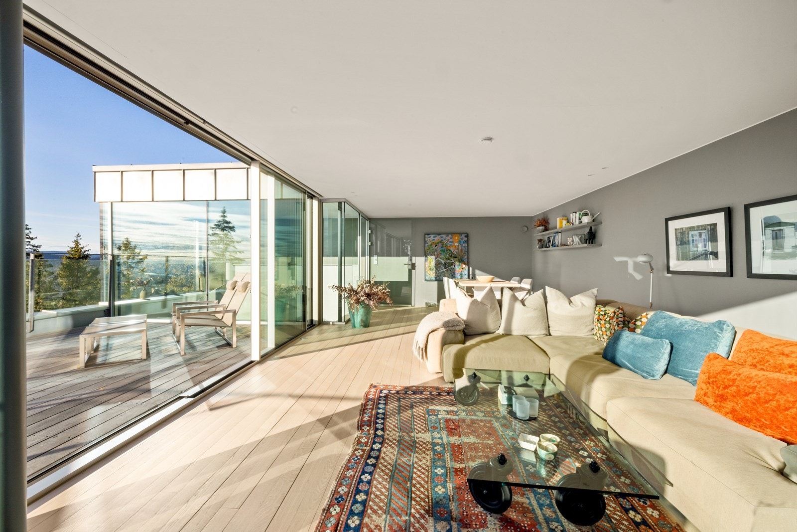 Loftstue/vinterhage Galleribilde