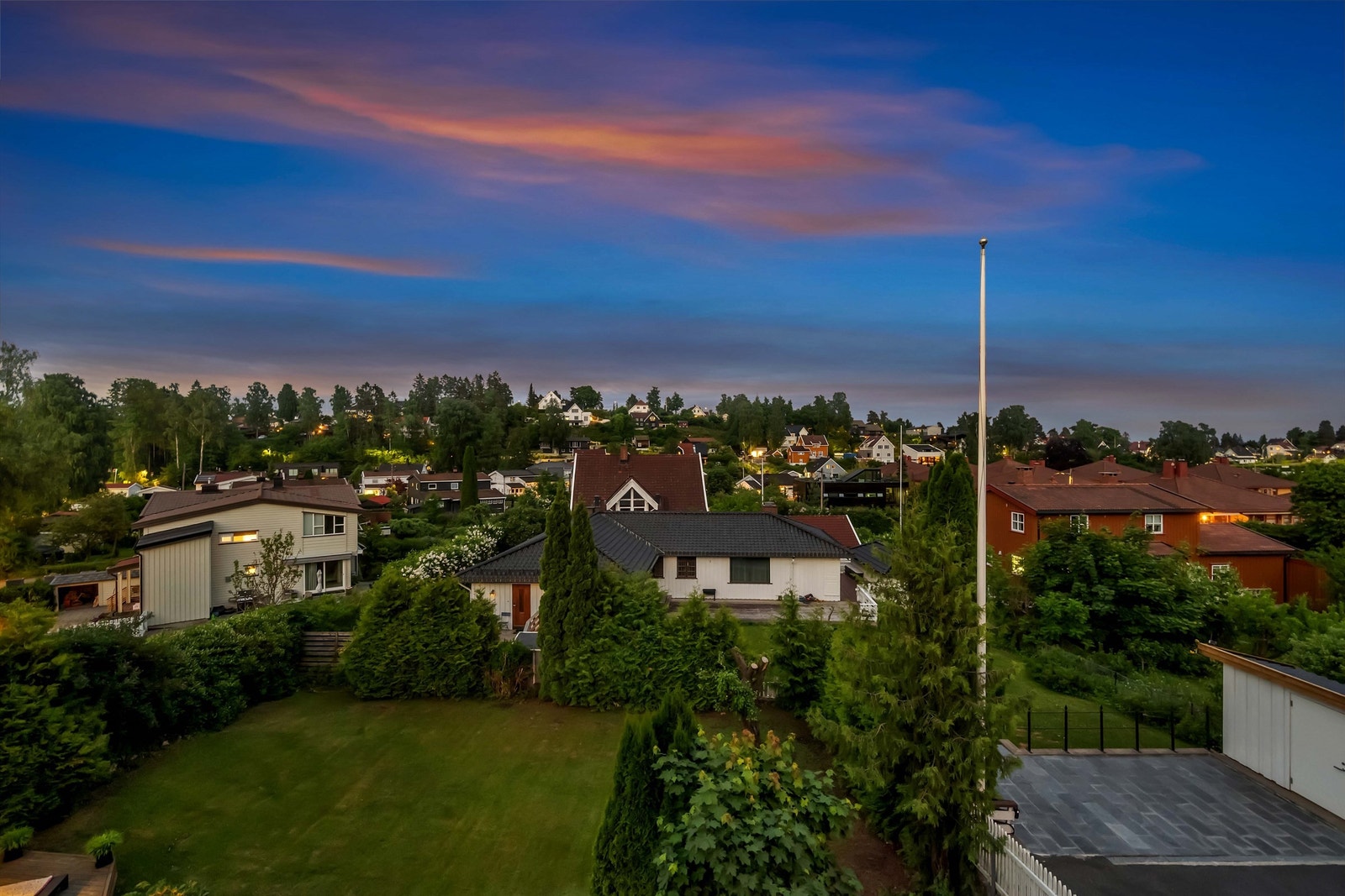 Utsikt fra terrassen Galleribilde