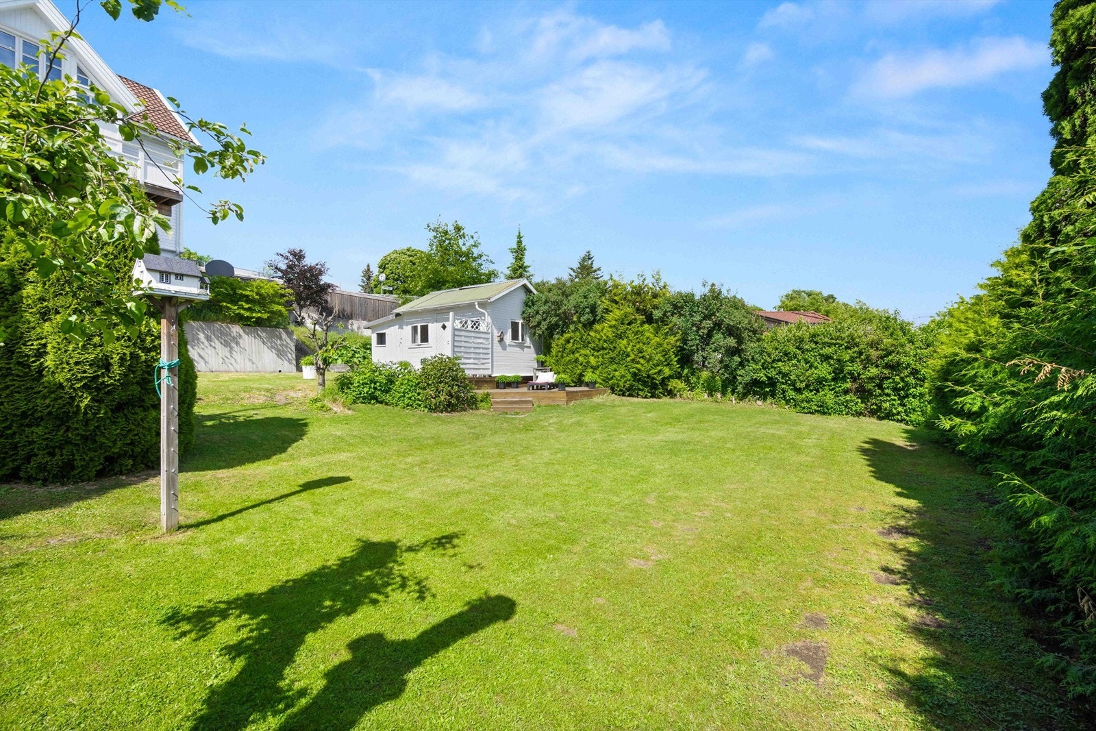 Hagen er flat og tilbyr til mye lek Galleribilde