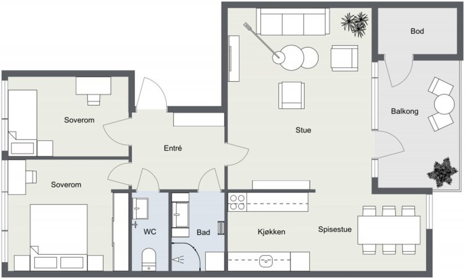 Planskisse Galleribilde