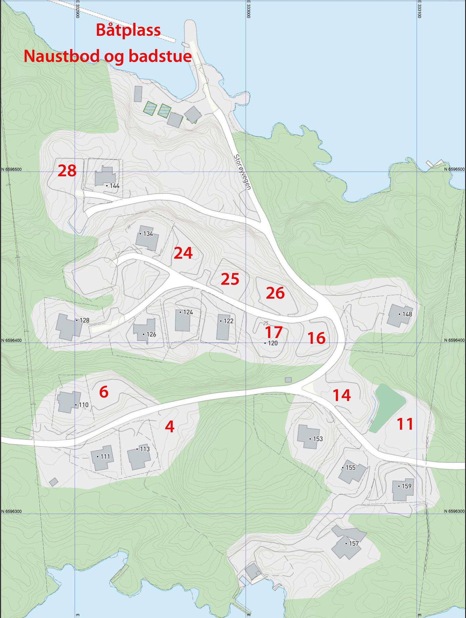 Tomter. I denne annonsen tar vi utgangspunkt på tomt 14 Galleribilde