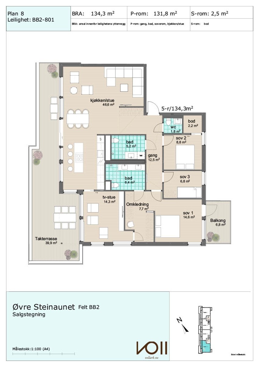 Plantegning Galleribilde